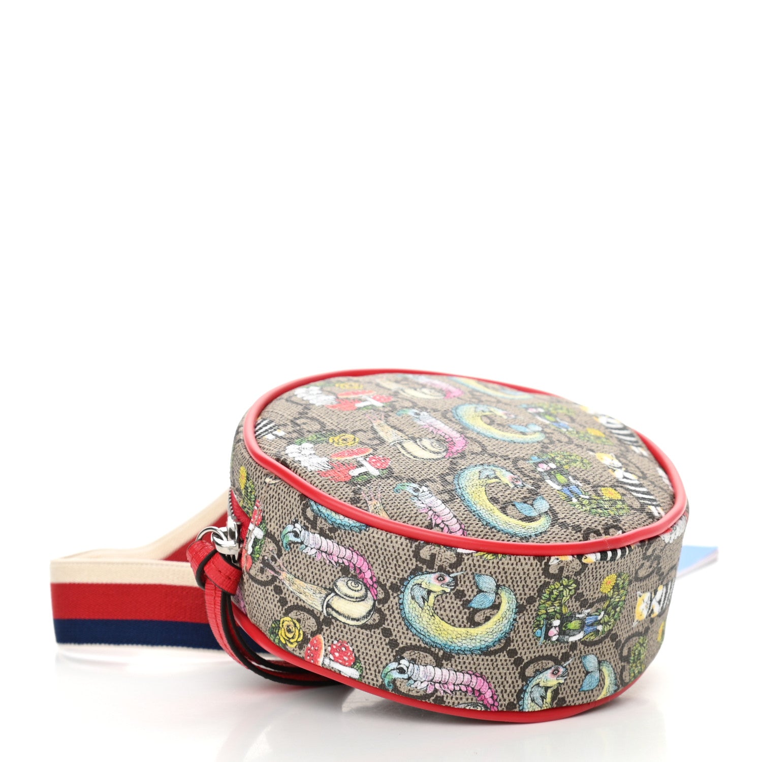 Gucci GG Supreme Monogram Web Childrens Print Round Belt Bag Multicolor 4 of 10