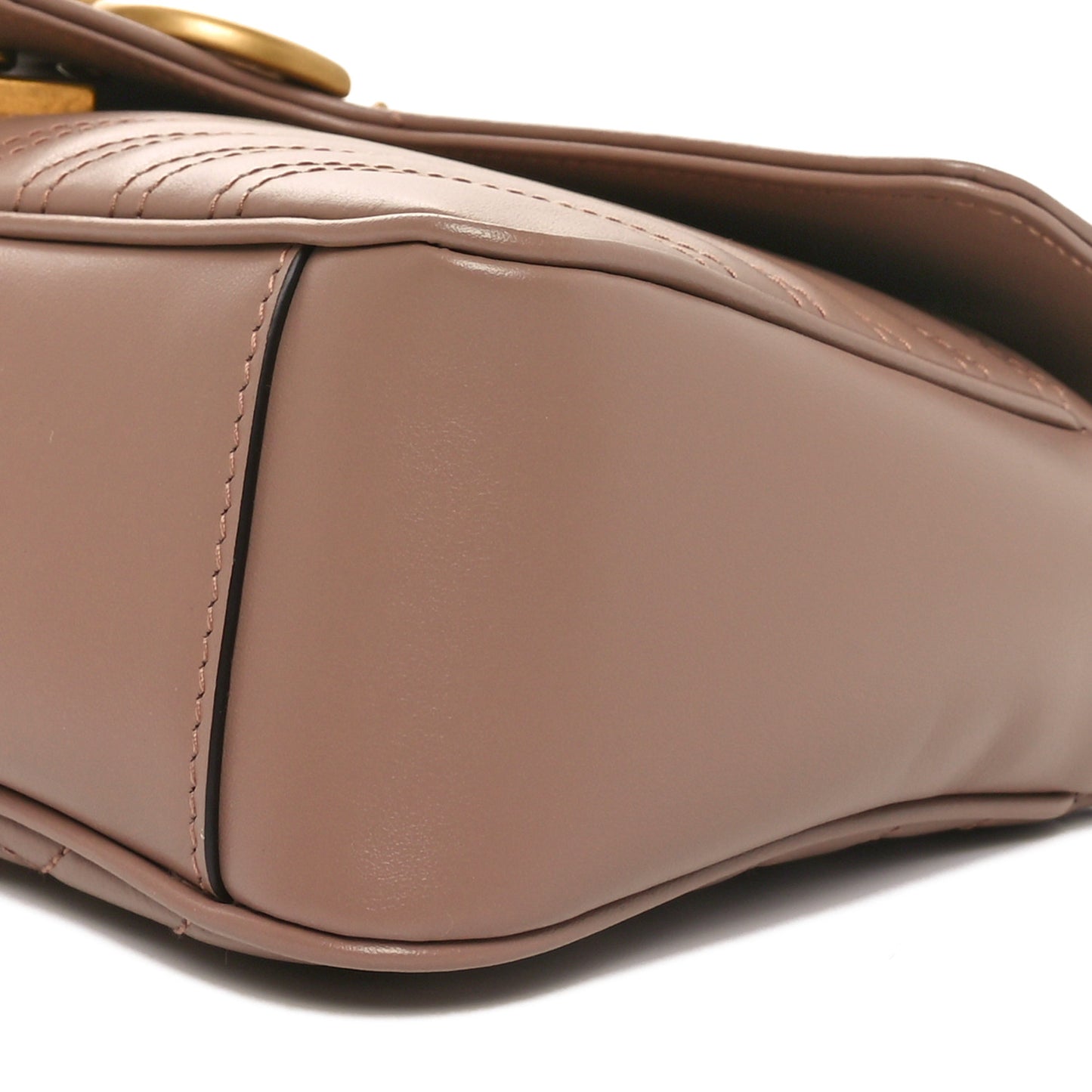 Calfskin Matelasse Small GG Marmont Shoulder Bag Porcelain Rose