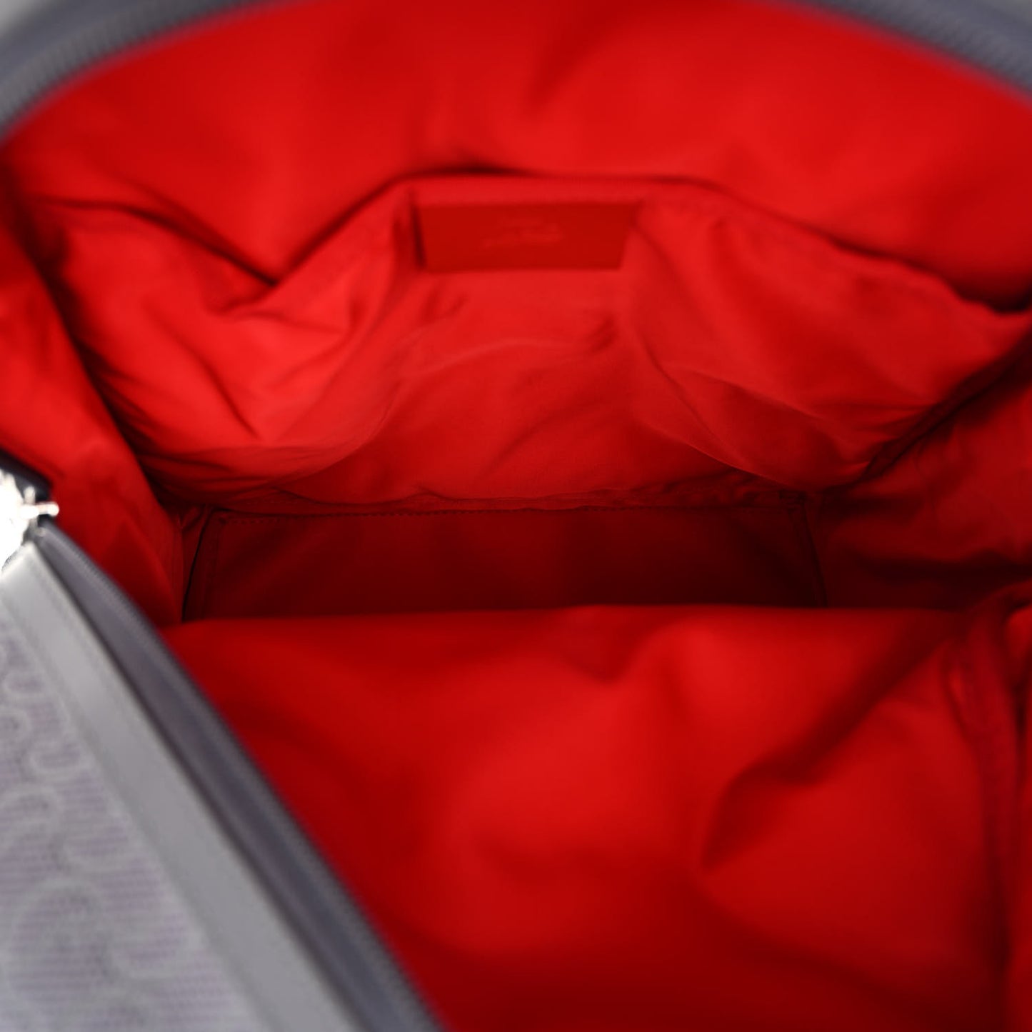 Logo Jacquard Zip N Flap Backpack Grey