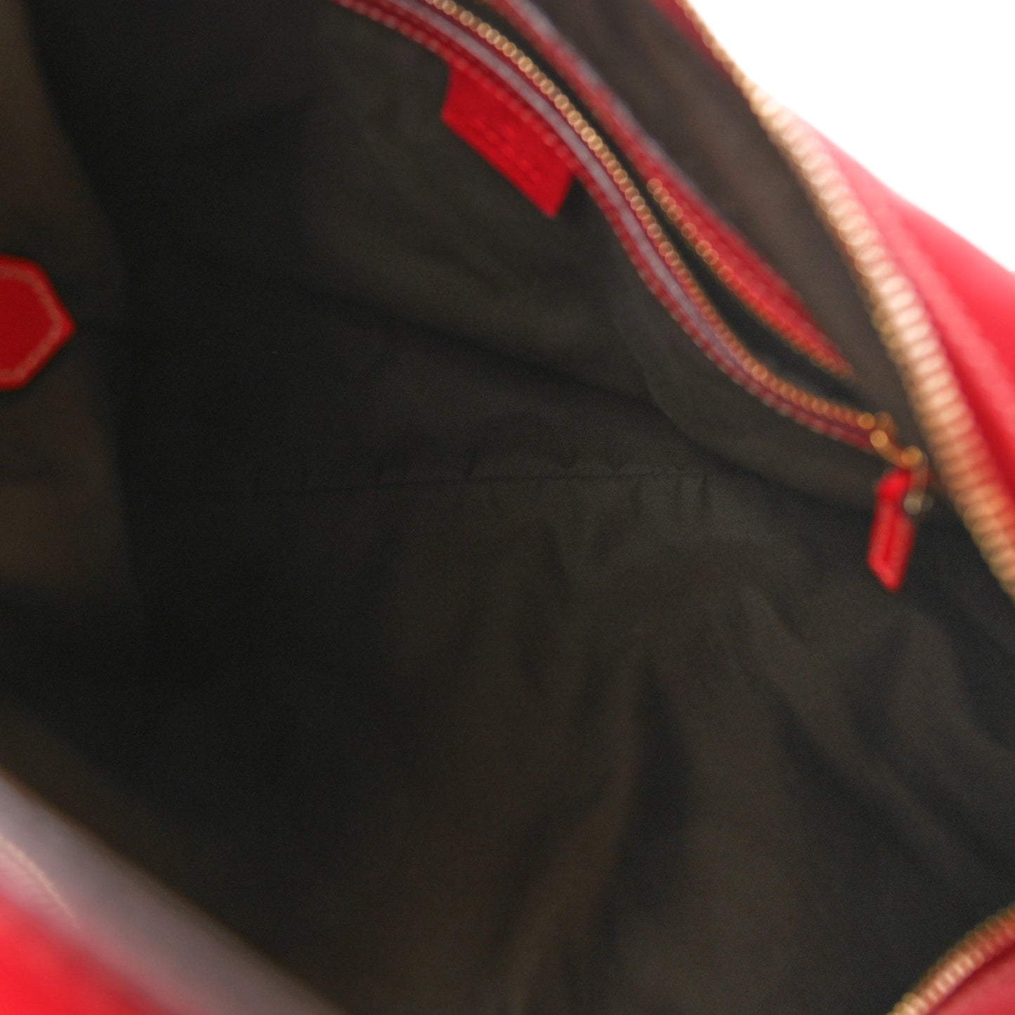 Calfskin Medium Horsebit Chain Hobo Red