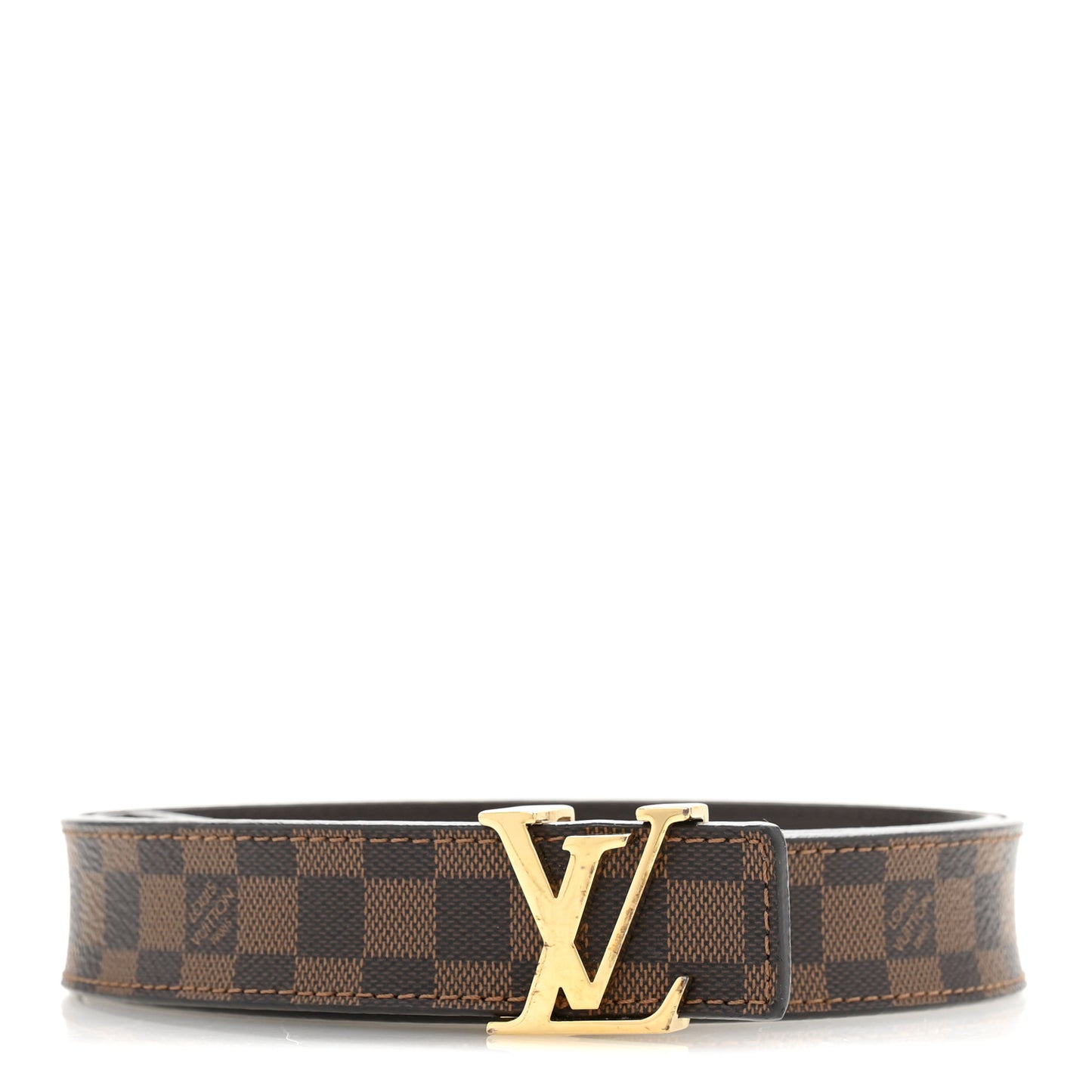 Mini Damier Ebene 25mm LV Initiales Belt 80 32