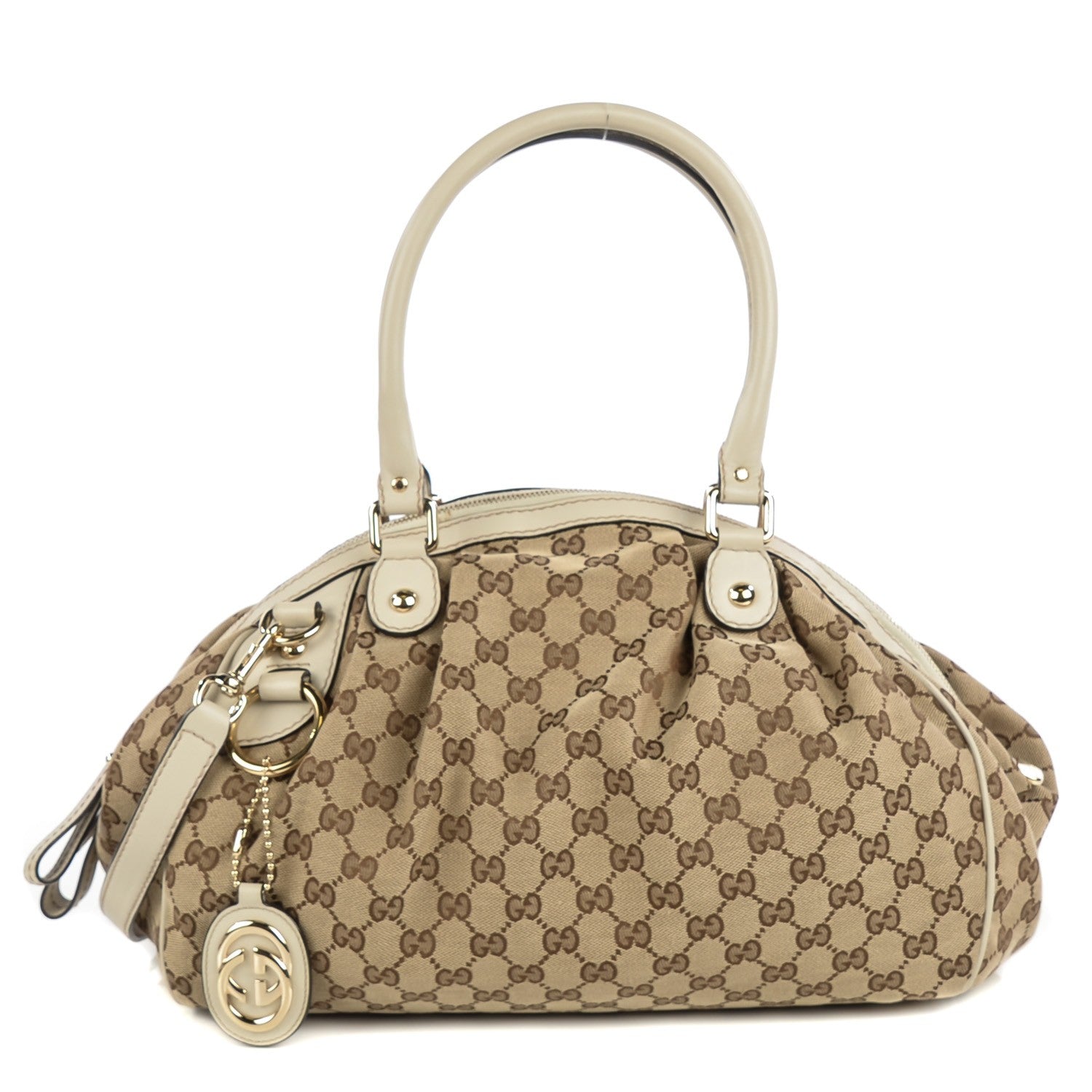 Gucci Monogram Medium Sukey Boston Bag Off White 112932 – FASHIONPHILE