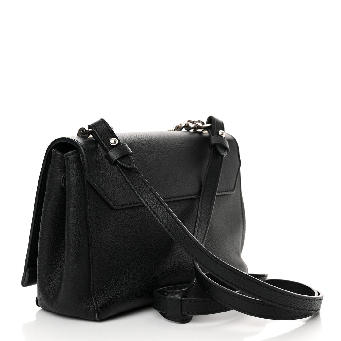 Calfskin Lockme II Chain Bag BB Black