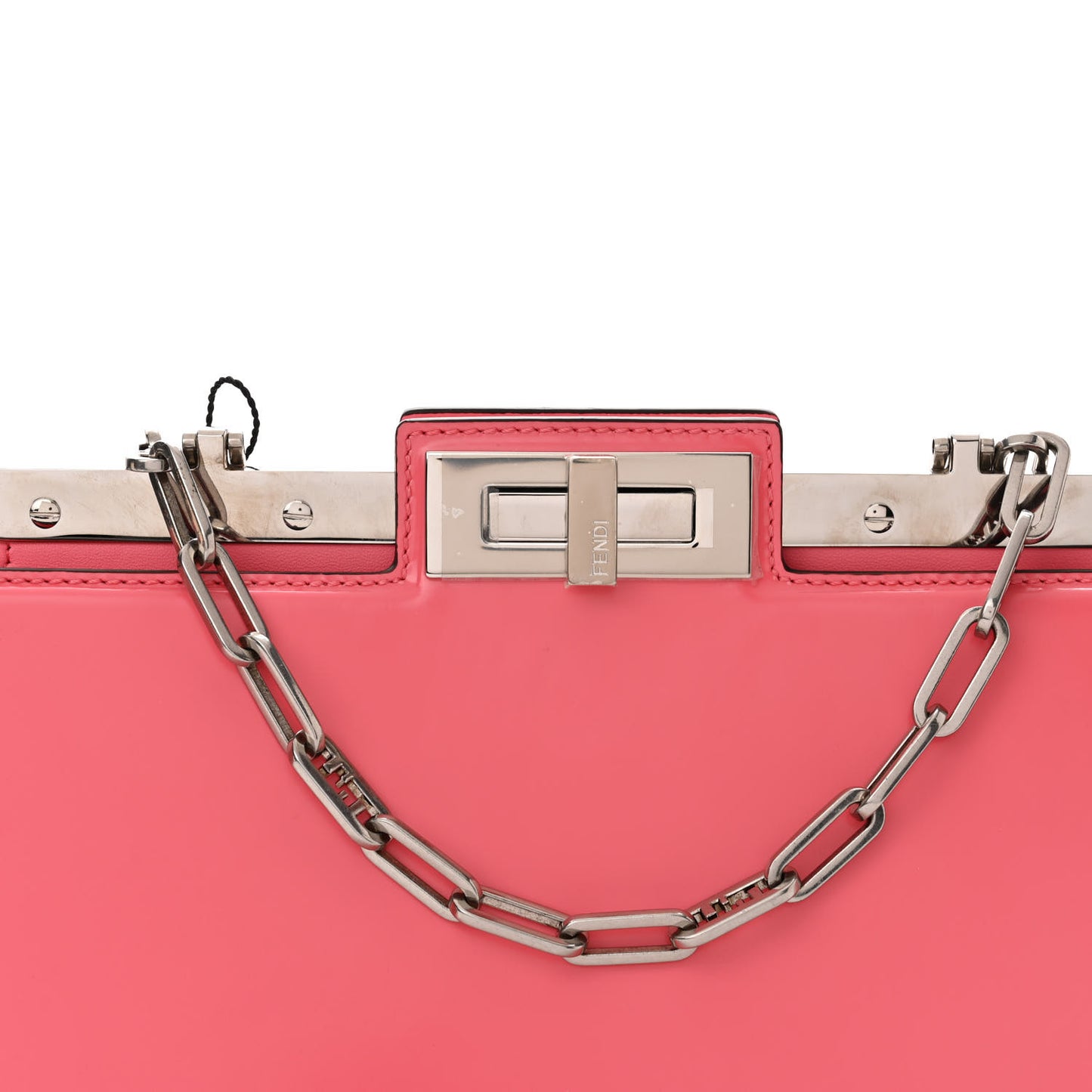 Patent Peekaboo Cut Pink Dalia