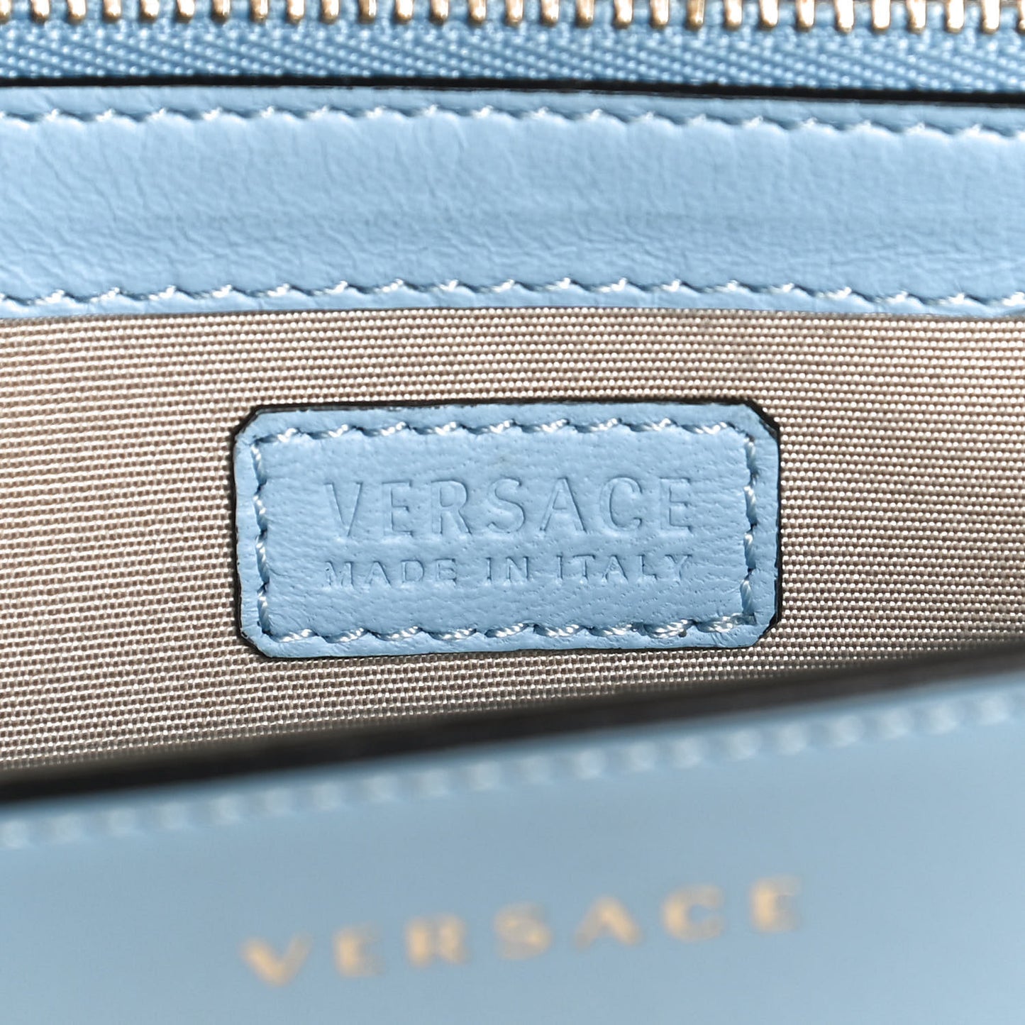 Calfskin Small DV One Wallet Blue