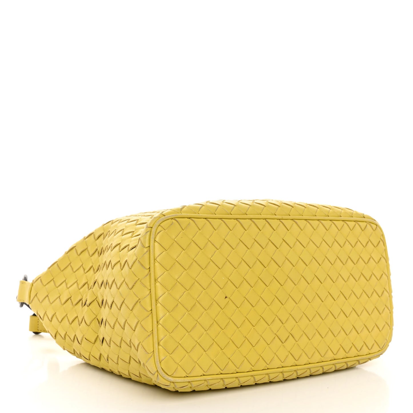 Nappa Intrecciato Small Shoulder Bag Chartreuse