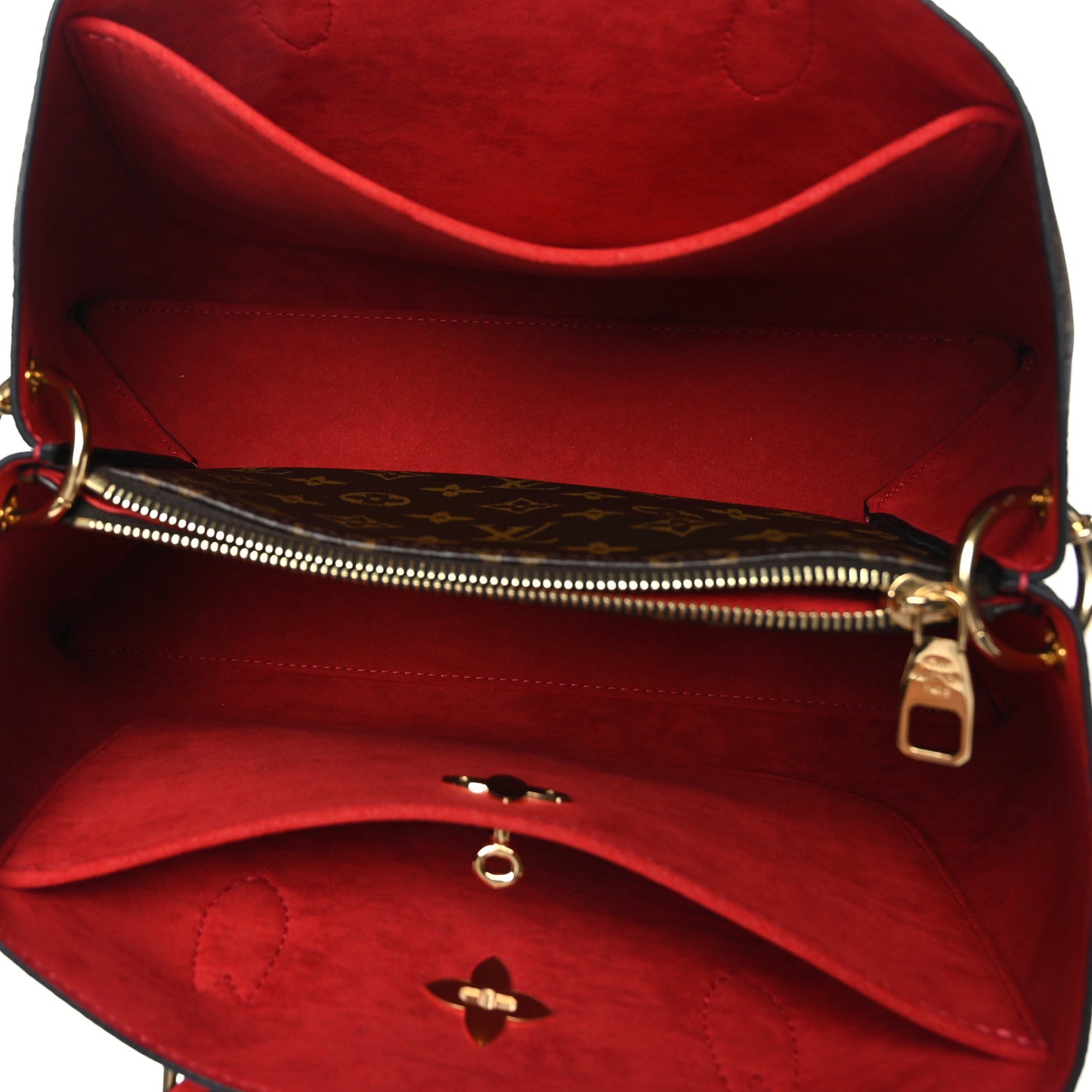 Monogram Flower Tote Coquelicot