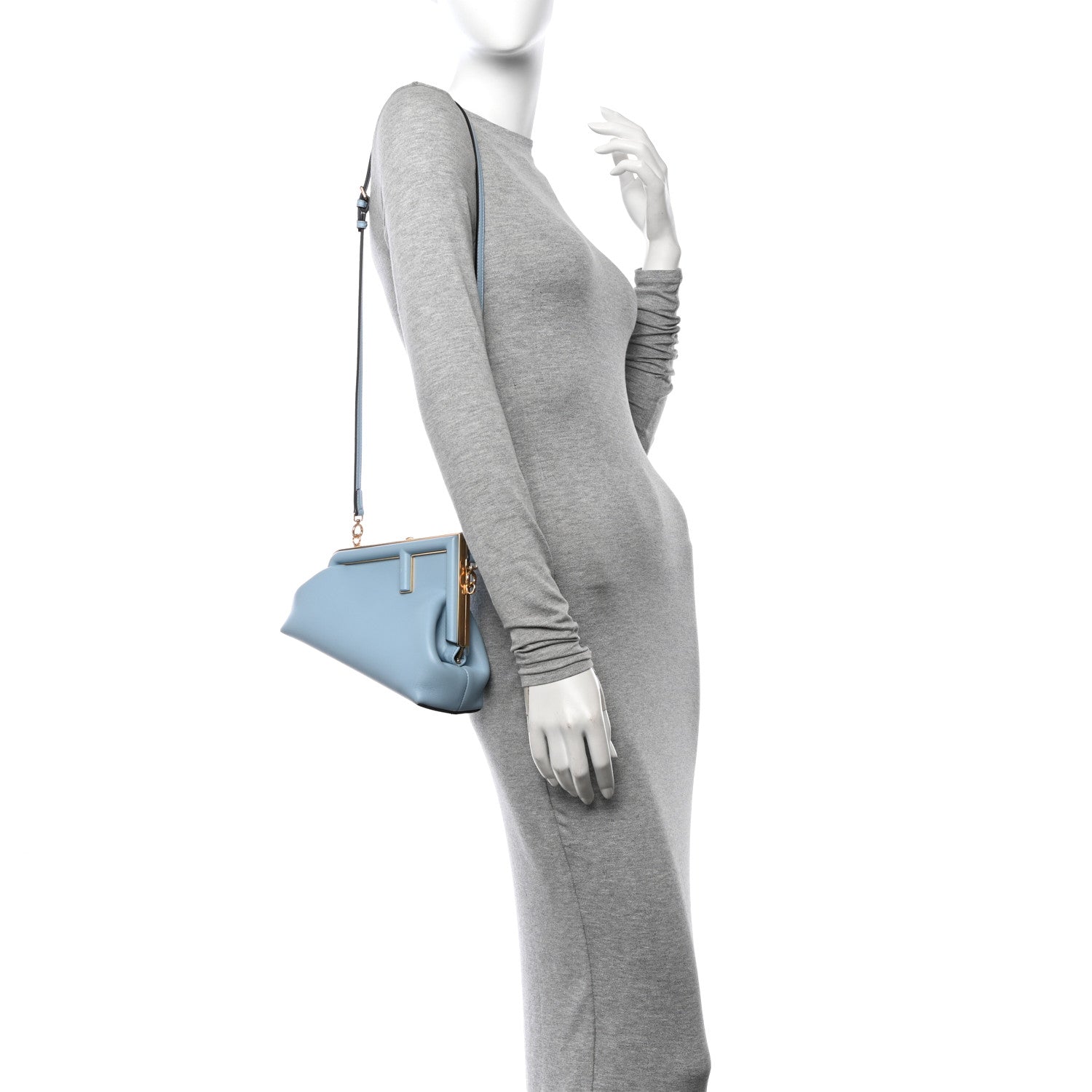 Fendi Shiny Nappa Small Fendi First Azzurro Baby 2 of 12