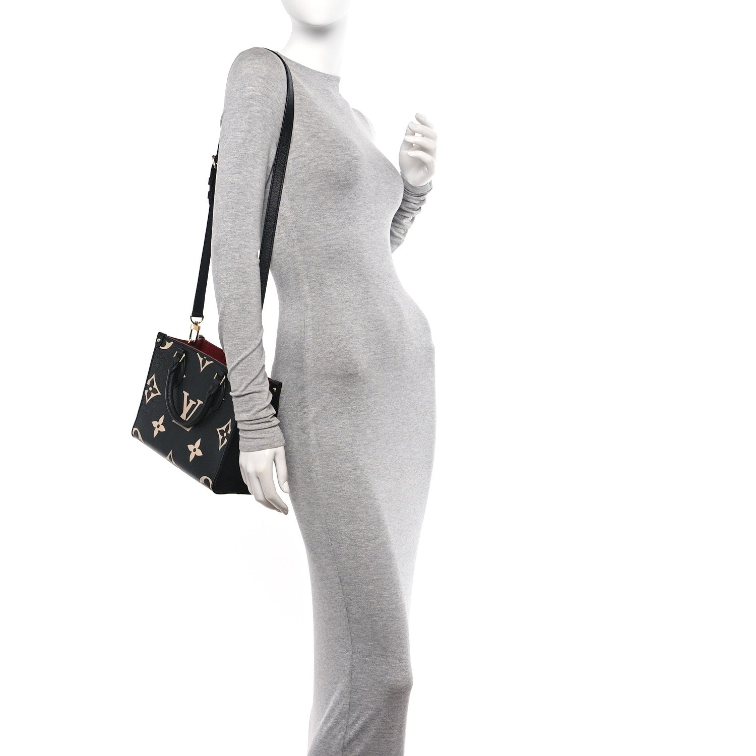 Louis Vuitton Empreinte Monogram Giant Onthego PM Black Beige 2 of 10
