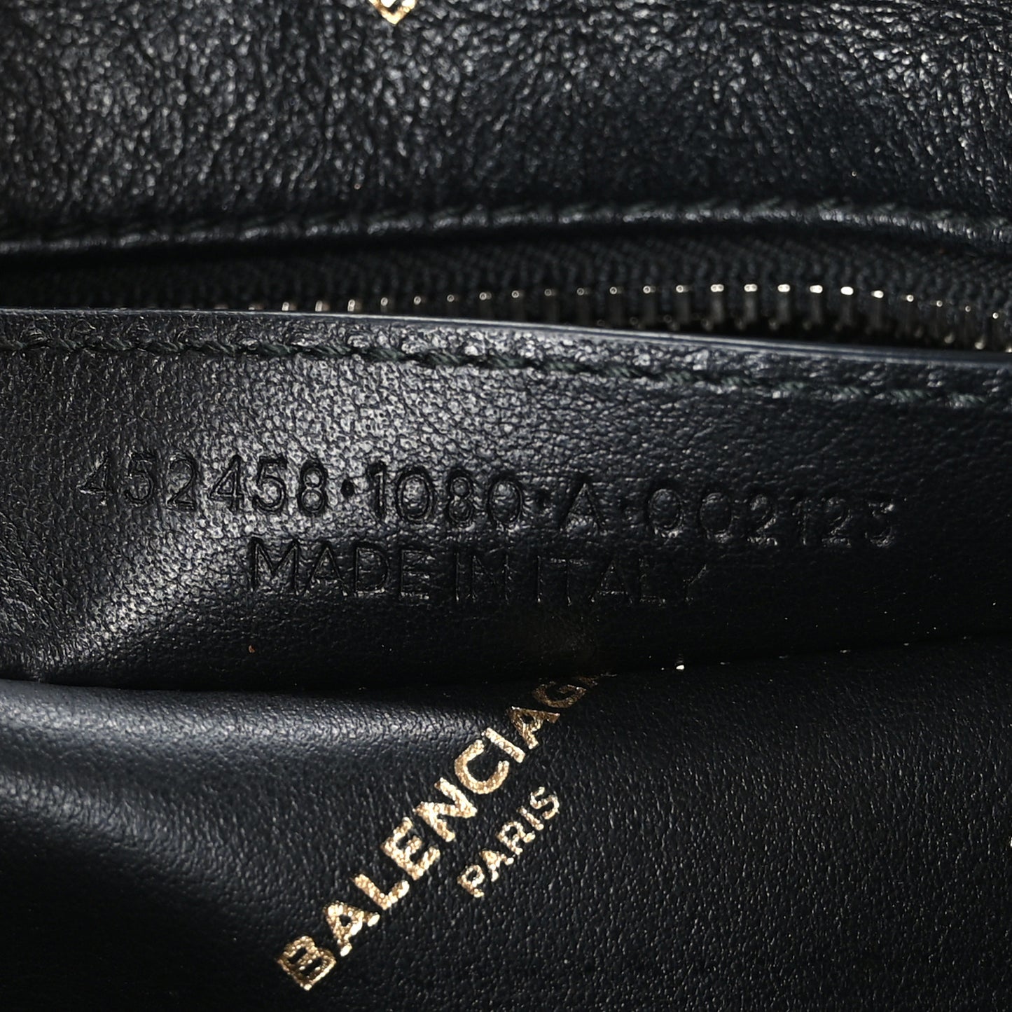 Calfskin Allover Logo XS Bazar Shopper Tote Black Gold