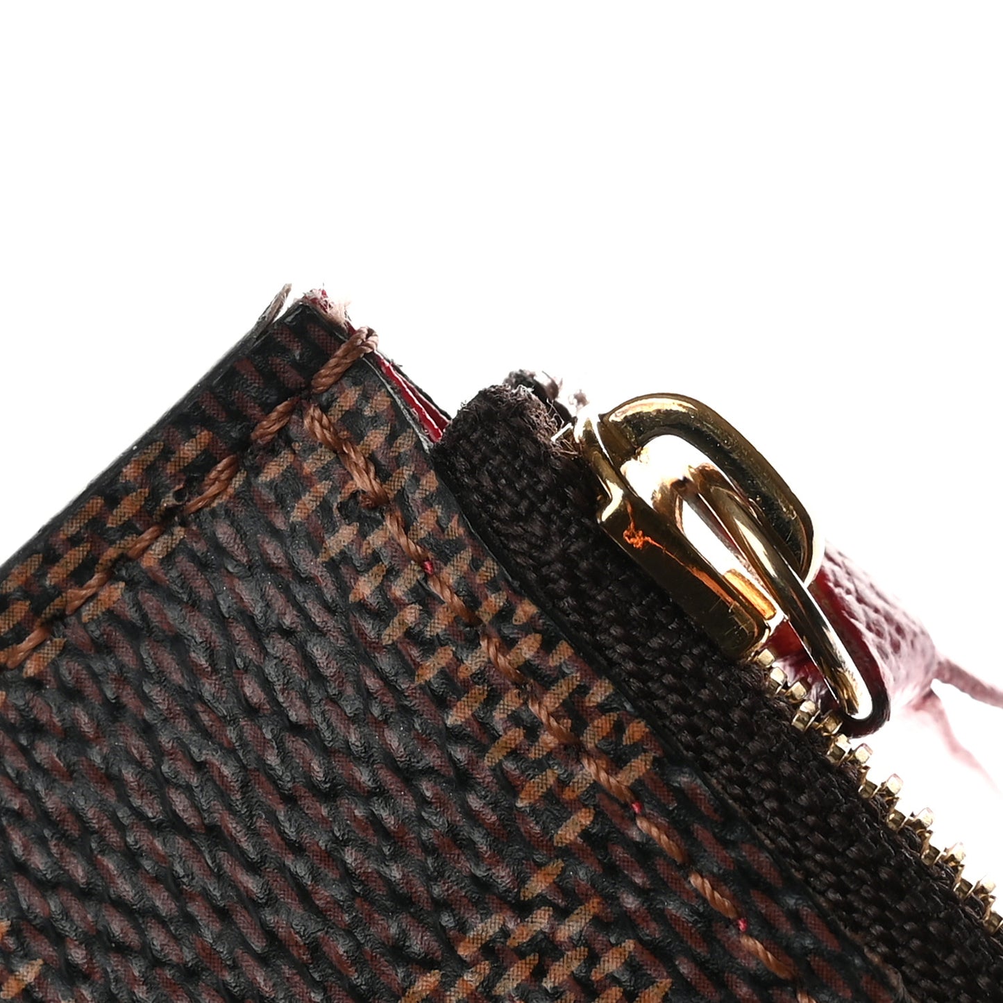 Damier Ebene Felicie Chain Wallet Zippered Insert