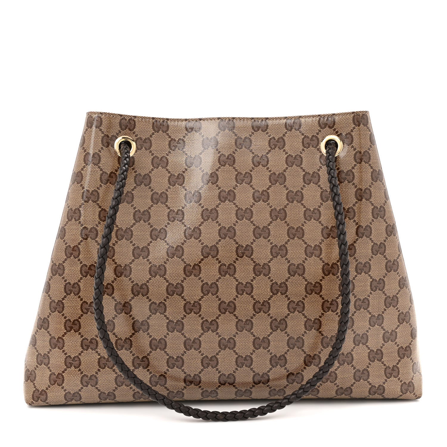 Gucci Crystal Monogram Gifford Shopping Tote Brown 1503456