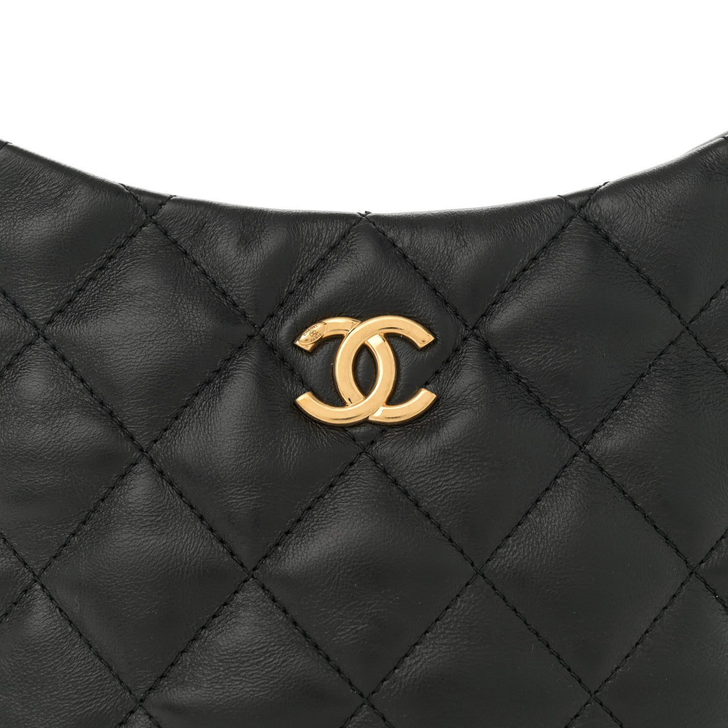 Chanel Lambskin Quilted CC Links Hobo Black 8 of 10