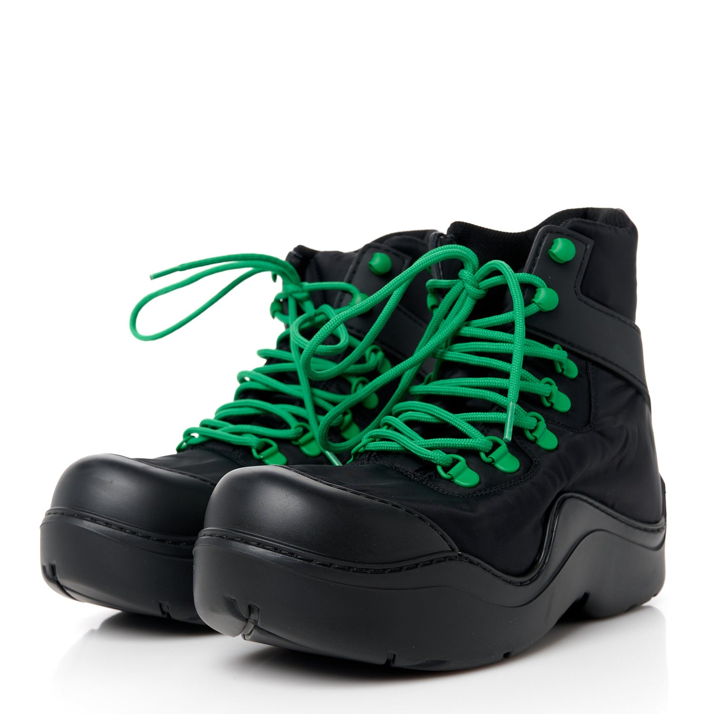 Technical Fabric Rubber Puddle Bomber Boots 37 Black Grass