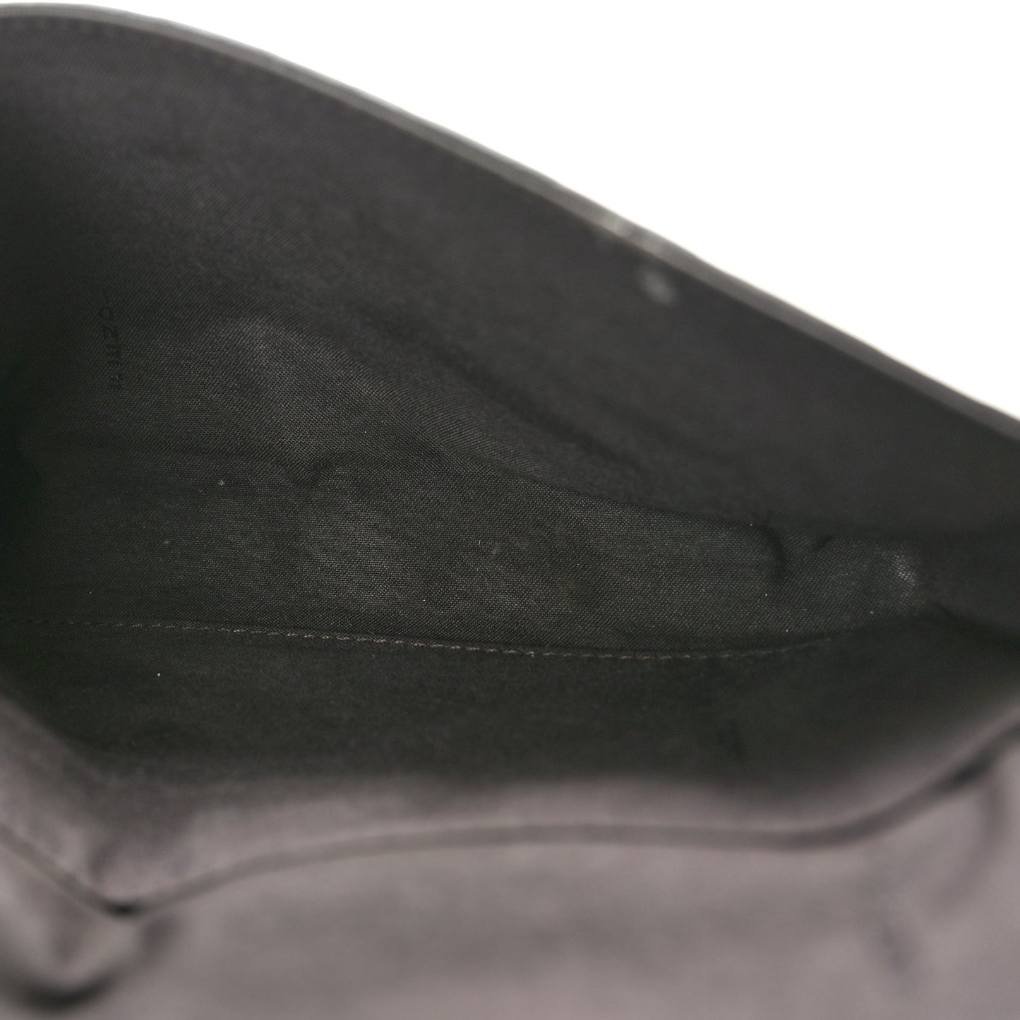 Vitello Soft F is Fendi Bi-Color FF 1974 Embossed Envelope Wallet On Chain with Pouches Maya Black