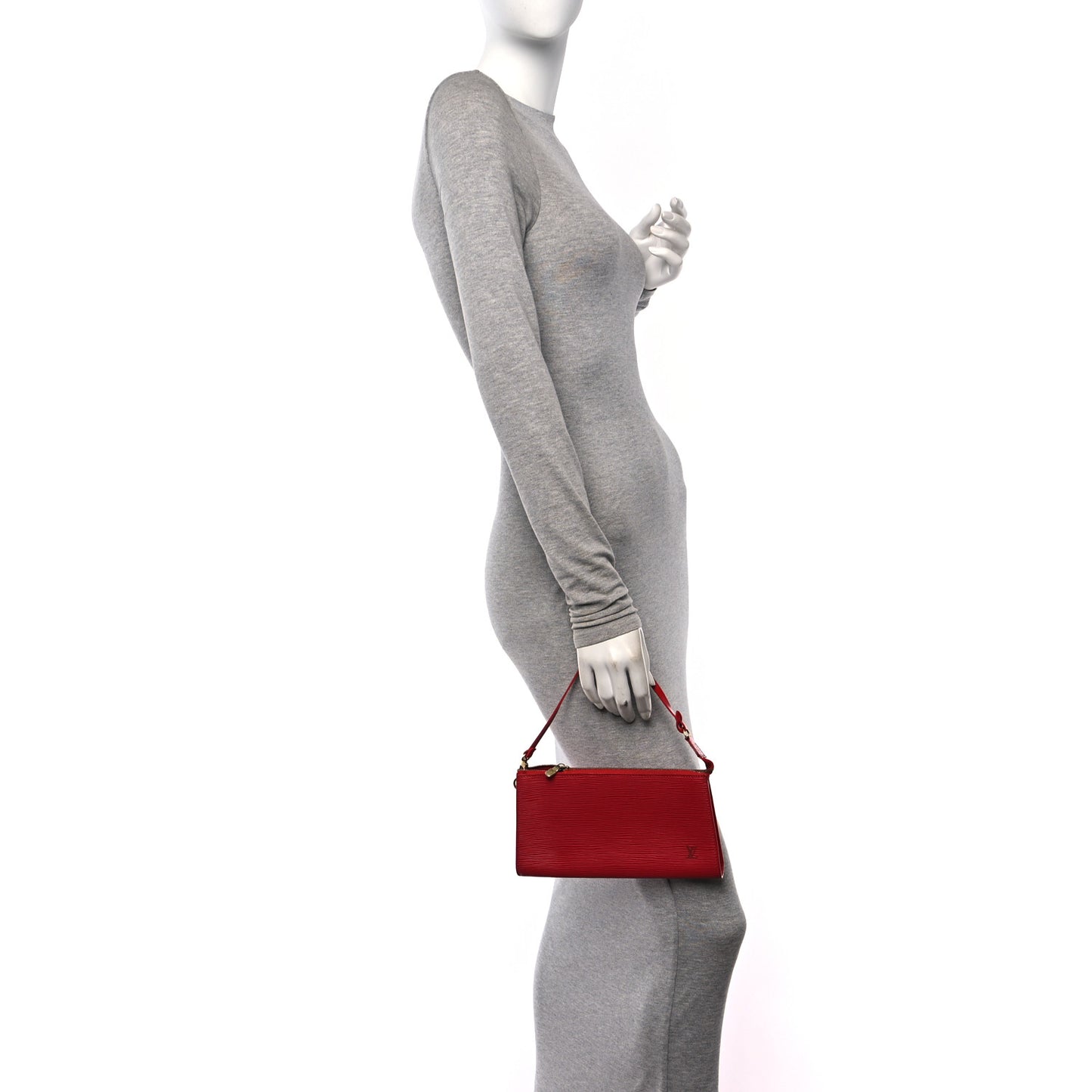 Epi Pochette Accessories 24 Castillan Red