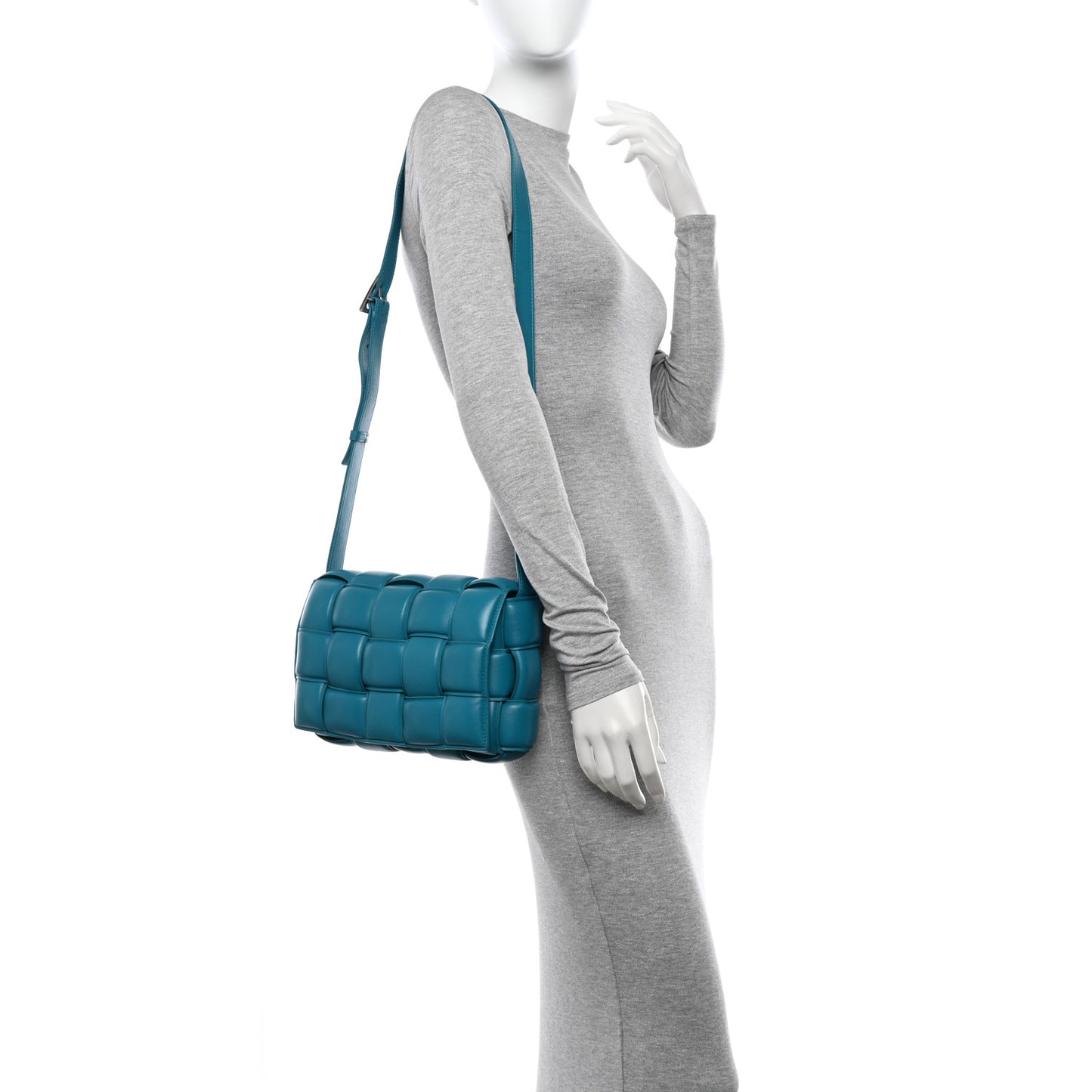 Nappa Maxi Intreccio Padded Cassette Crossbody Bag Blaster