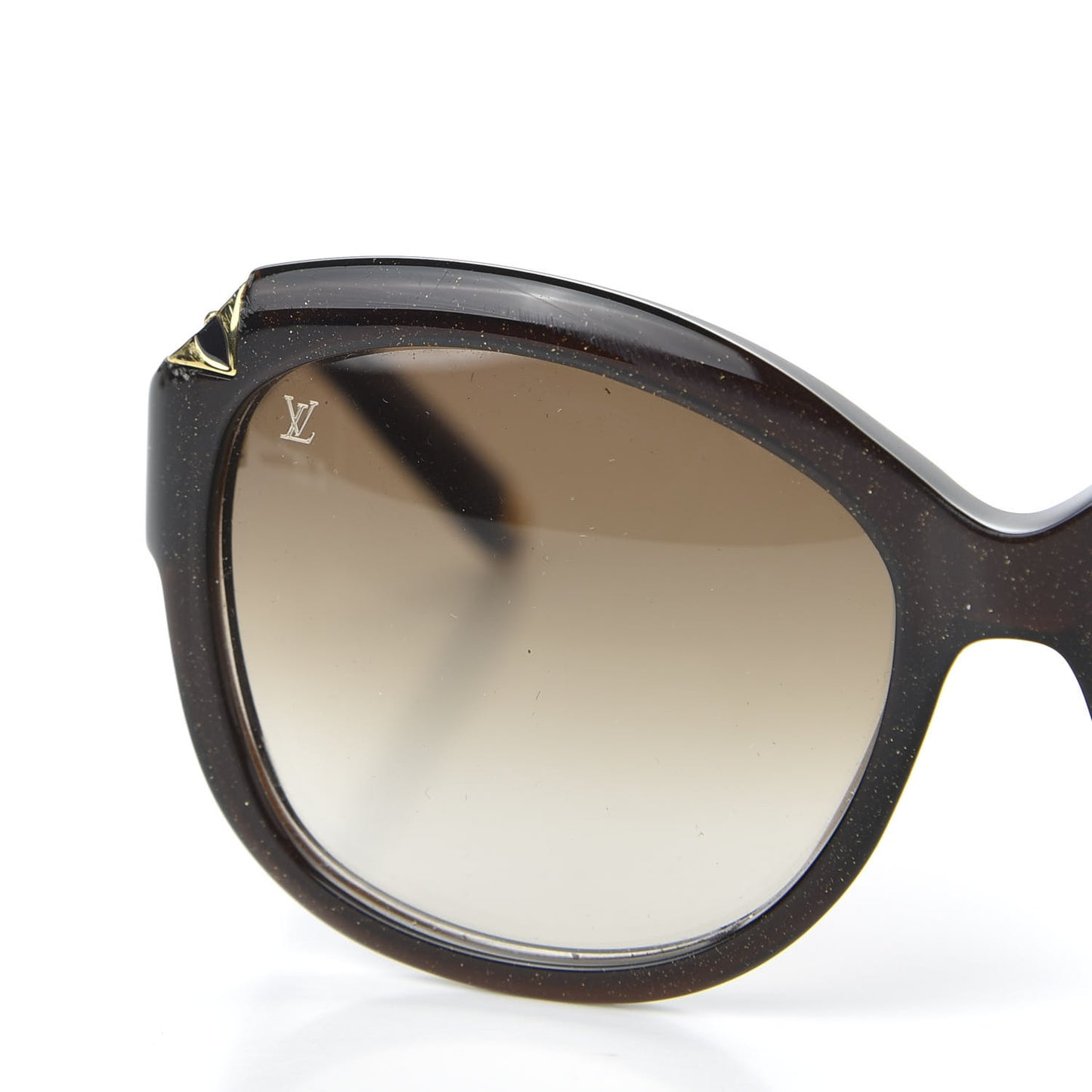 Hortensia Cat Eye Sunglasses Z0486W Brown Glitter