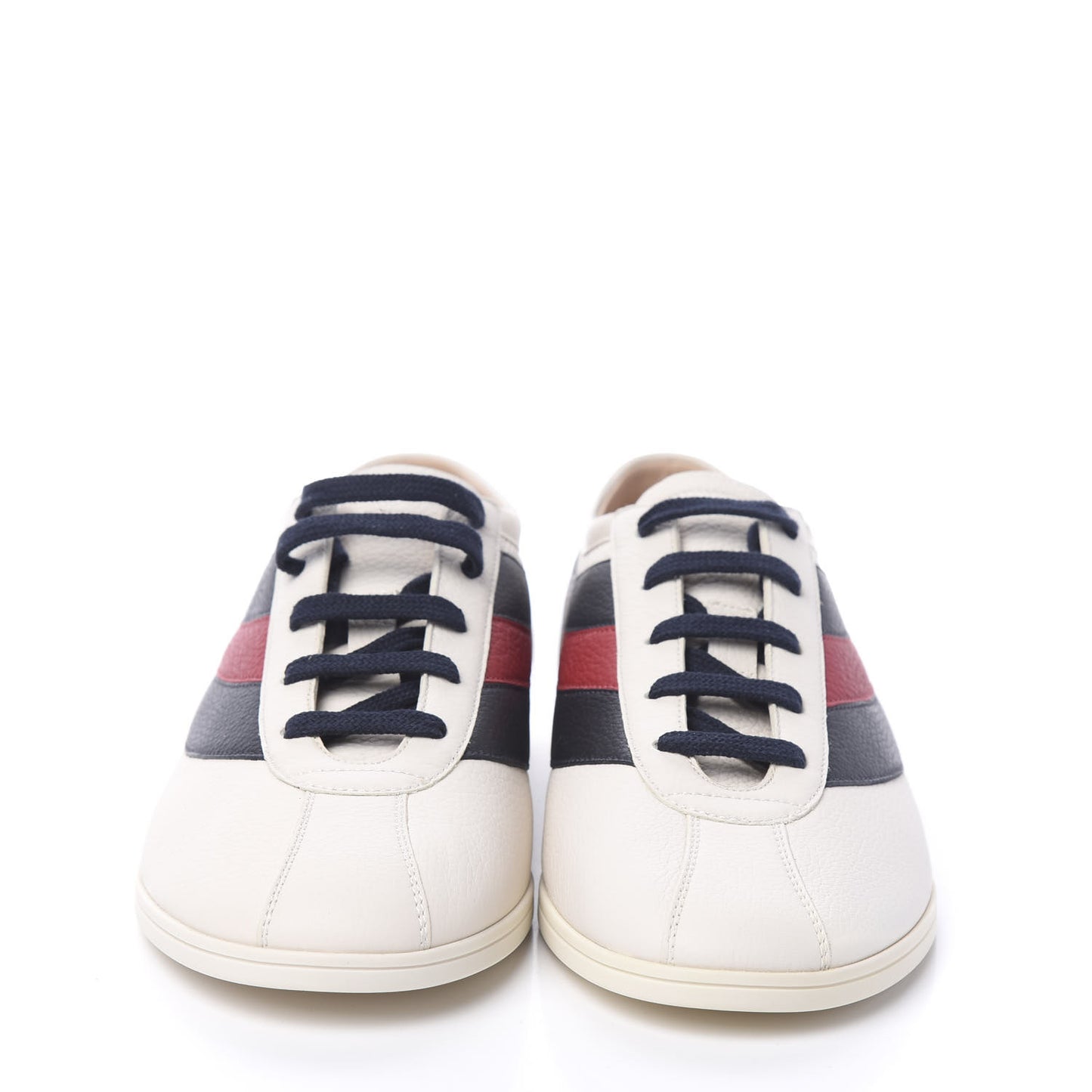 Calfskin Mens Falacer Sneakers 8 White Blue