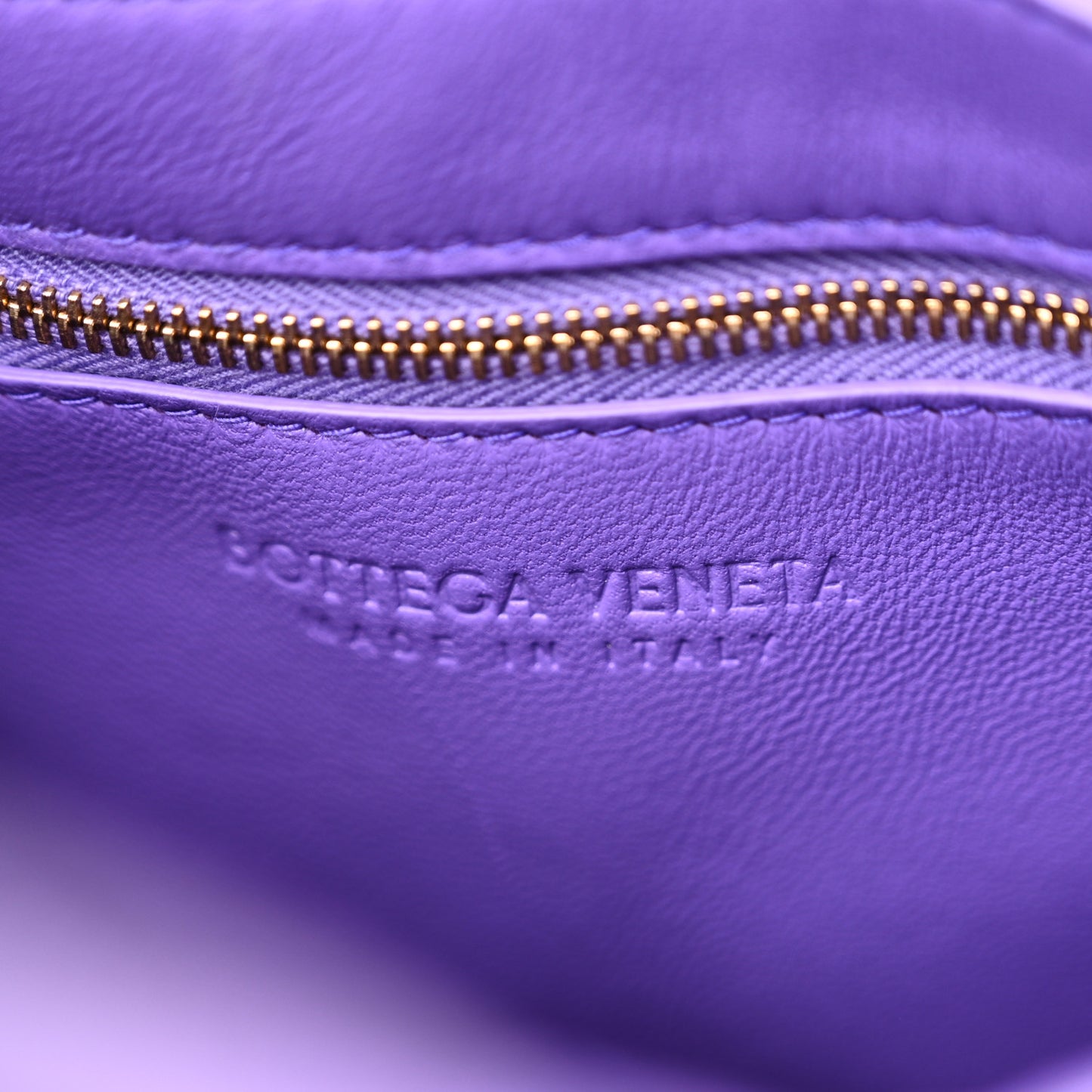 Lambskin Maxi Intrecciato North South Cassette Tote Purple