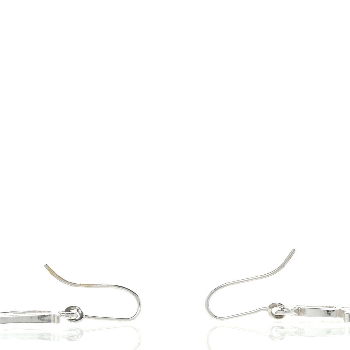 Crystal Logo Earrings Silver