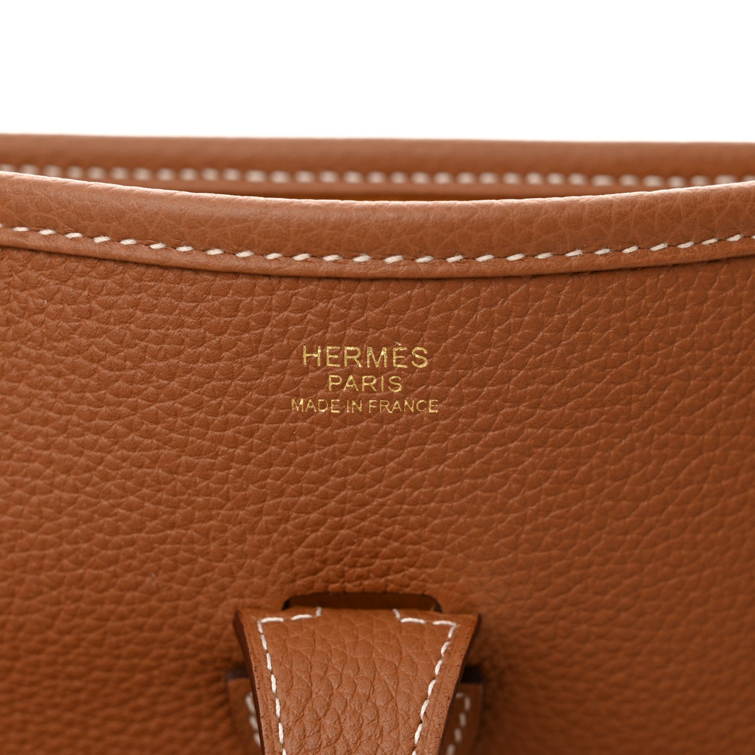Hermes Taurillon Clemence Evelyne III PM Gold 6 of 11