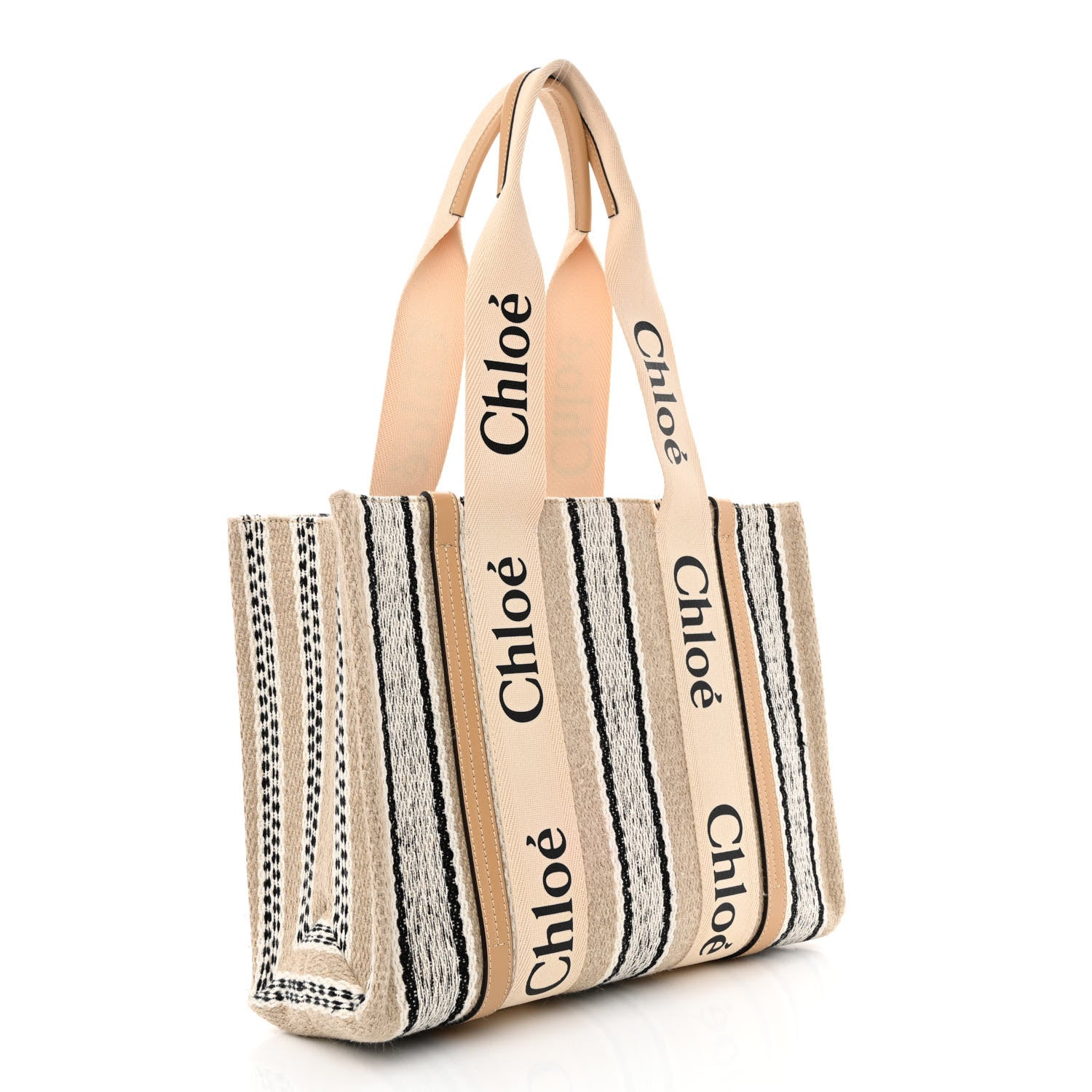 Chloe Knit Medium Woody Ribbon Tote Multicolor 3 of 11