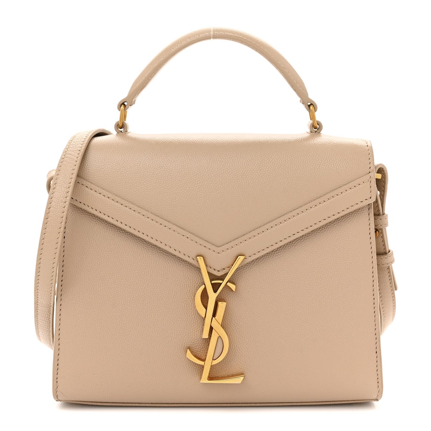 Grain de Poudre Mini Classic Monogram Cassandra Top Handle Beige