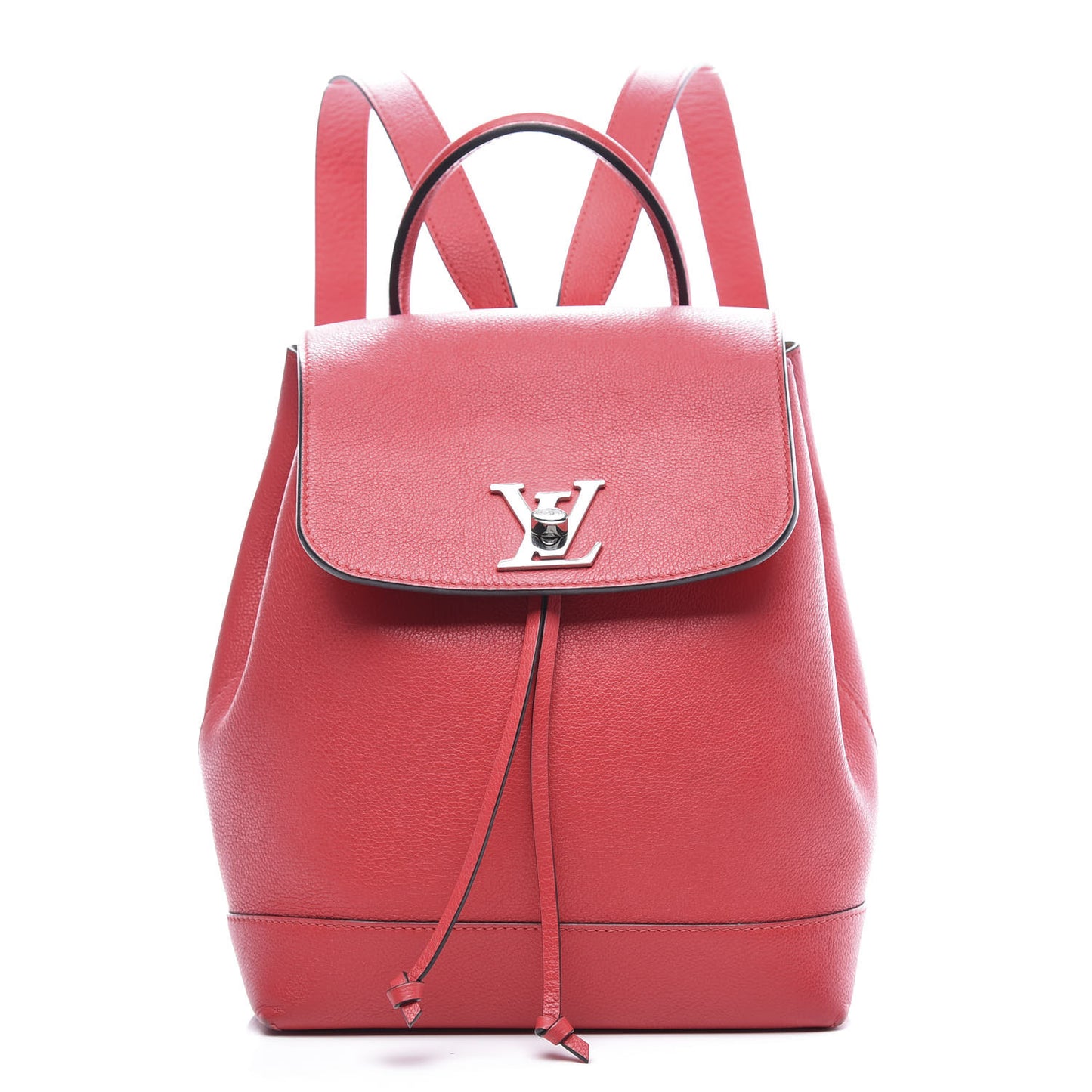 Soft Calfskin Lockme Backpack Poppy