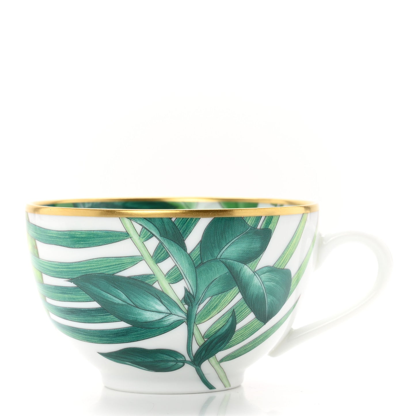 Porcelain Passifolia Tea Cup And Saucer