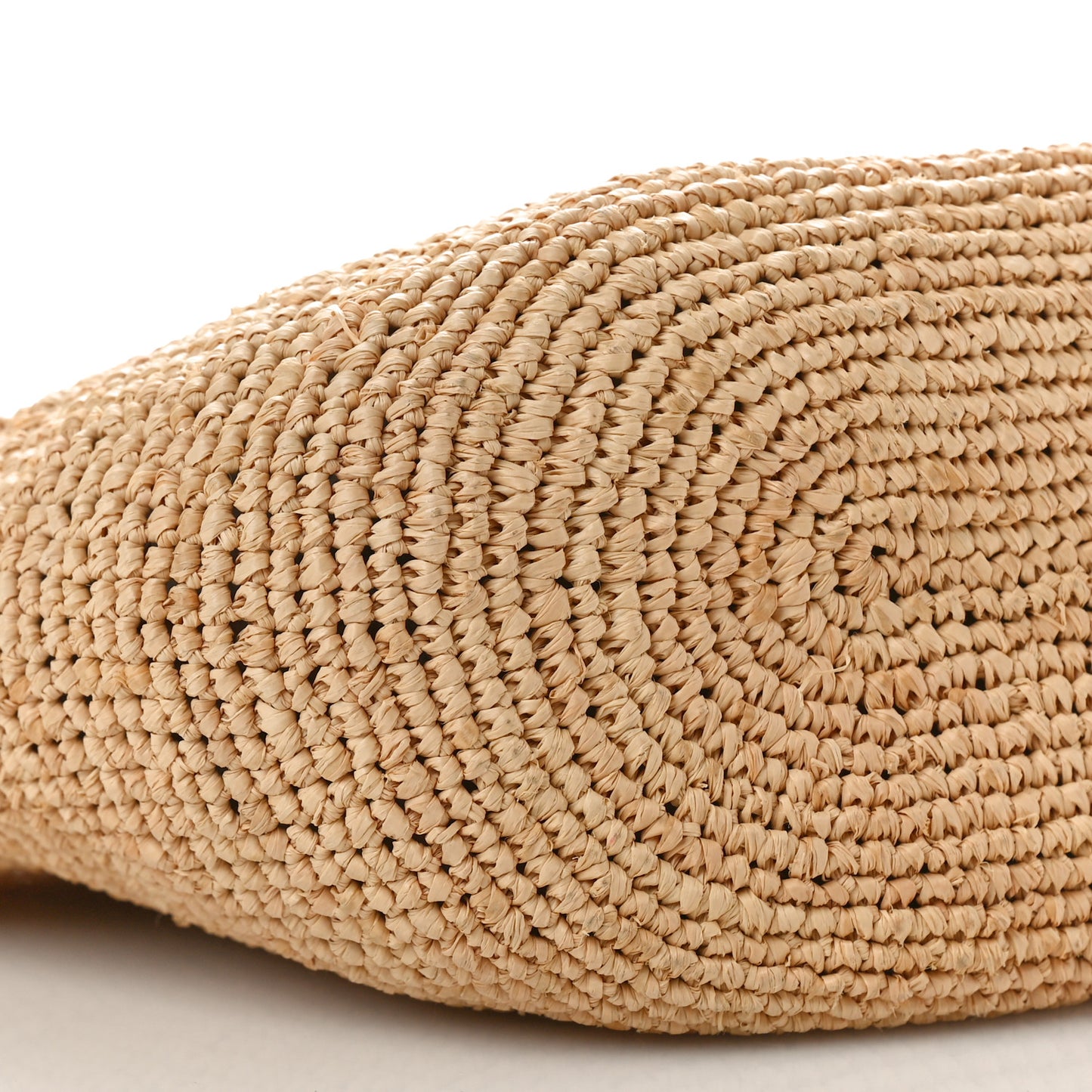 Calfskin Raffia Paulas Ibiza Pochette Bag Natural Tan