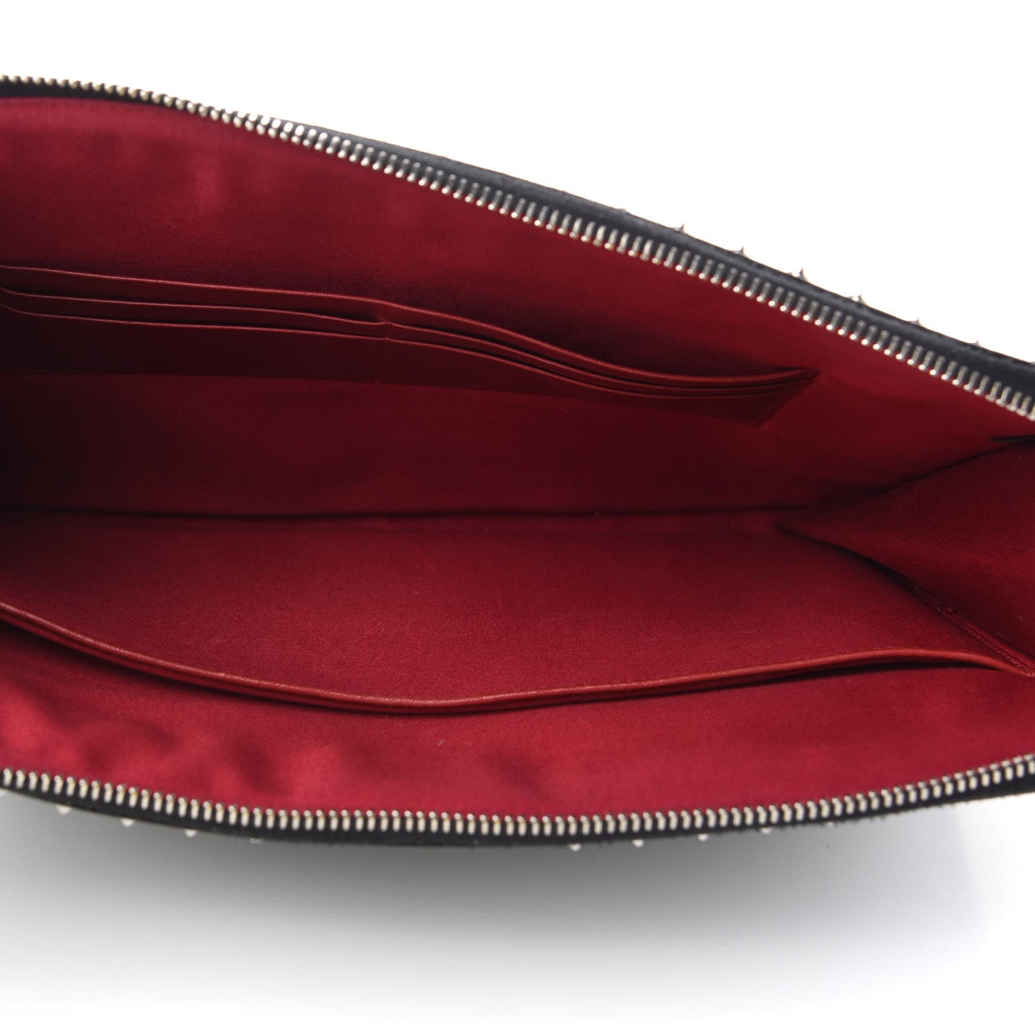 Miu Miu Vitello Shine Studded Flower Clutch Black 5 of 7
