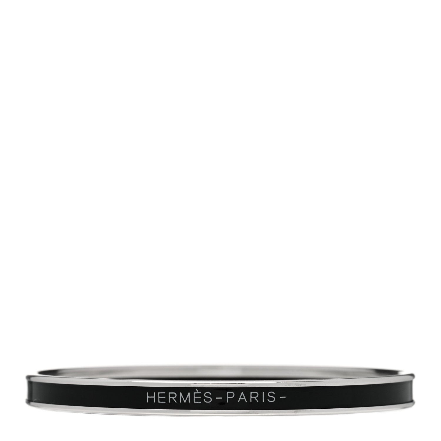 Hermes Enamel Printed Extra Narrow Printed Bracelet 65 Black 1 of 6
