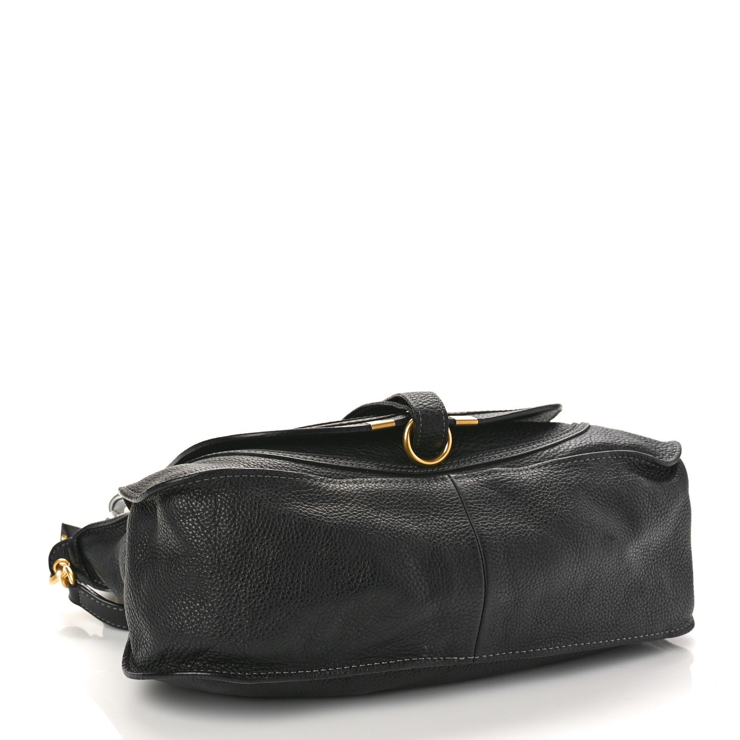 Calfskin Medium Marcie Satchel Black