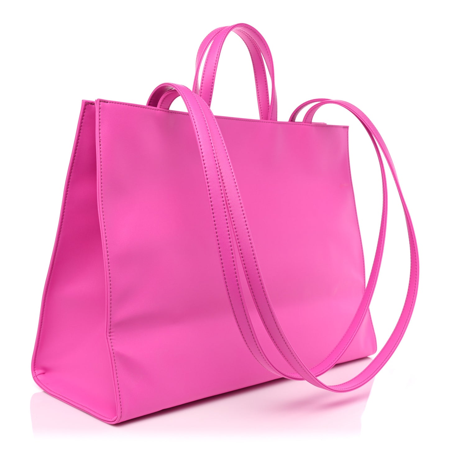 Vegan Leather Large Shopping Bag Azalea