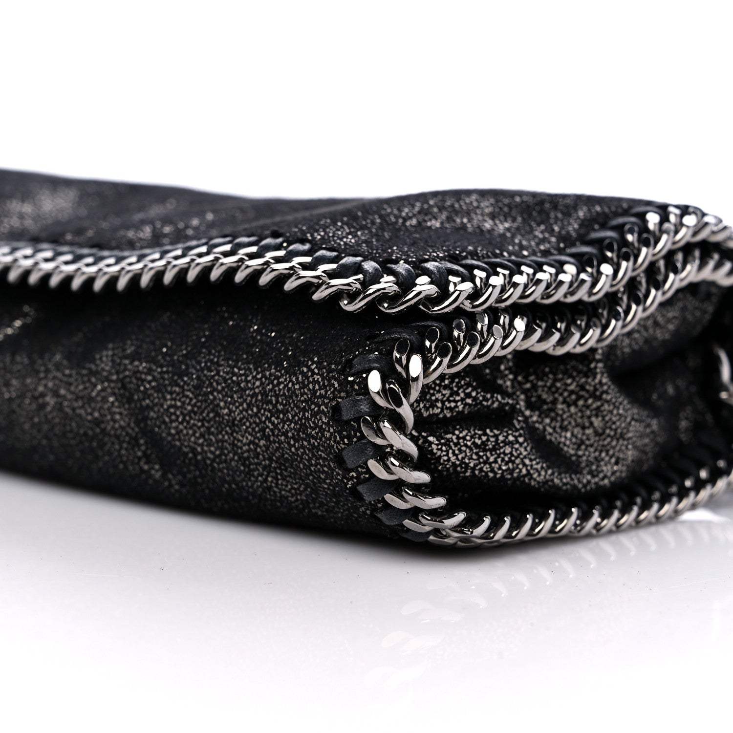 Stella McCartney Chamois Shiny Dotted Falabella Crossbody Bag Ruthenium 8 of 10