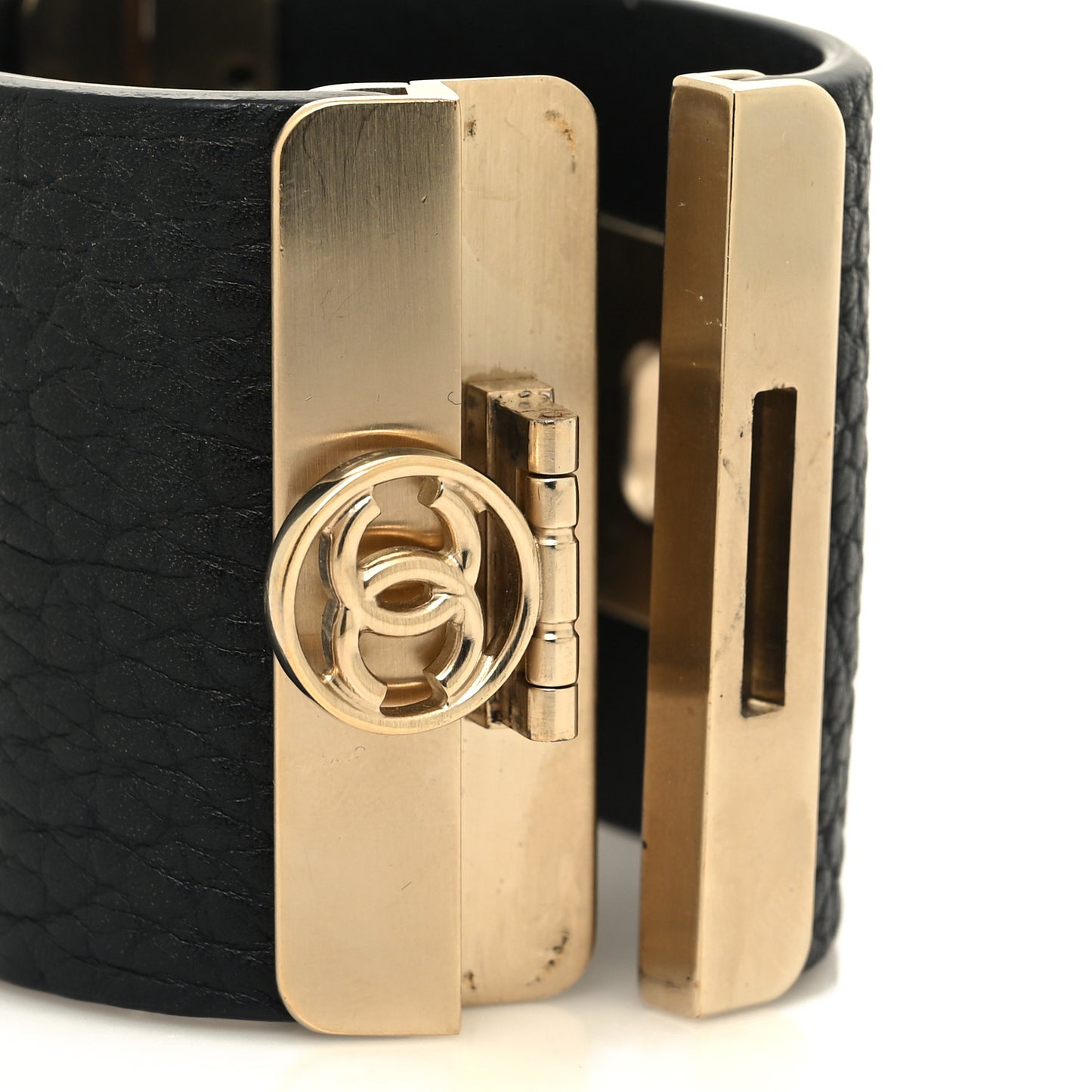 Calfskin CC Wide Cuff S Black