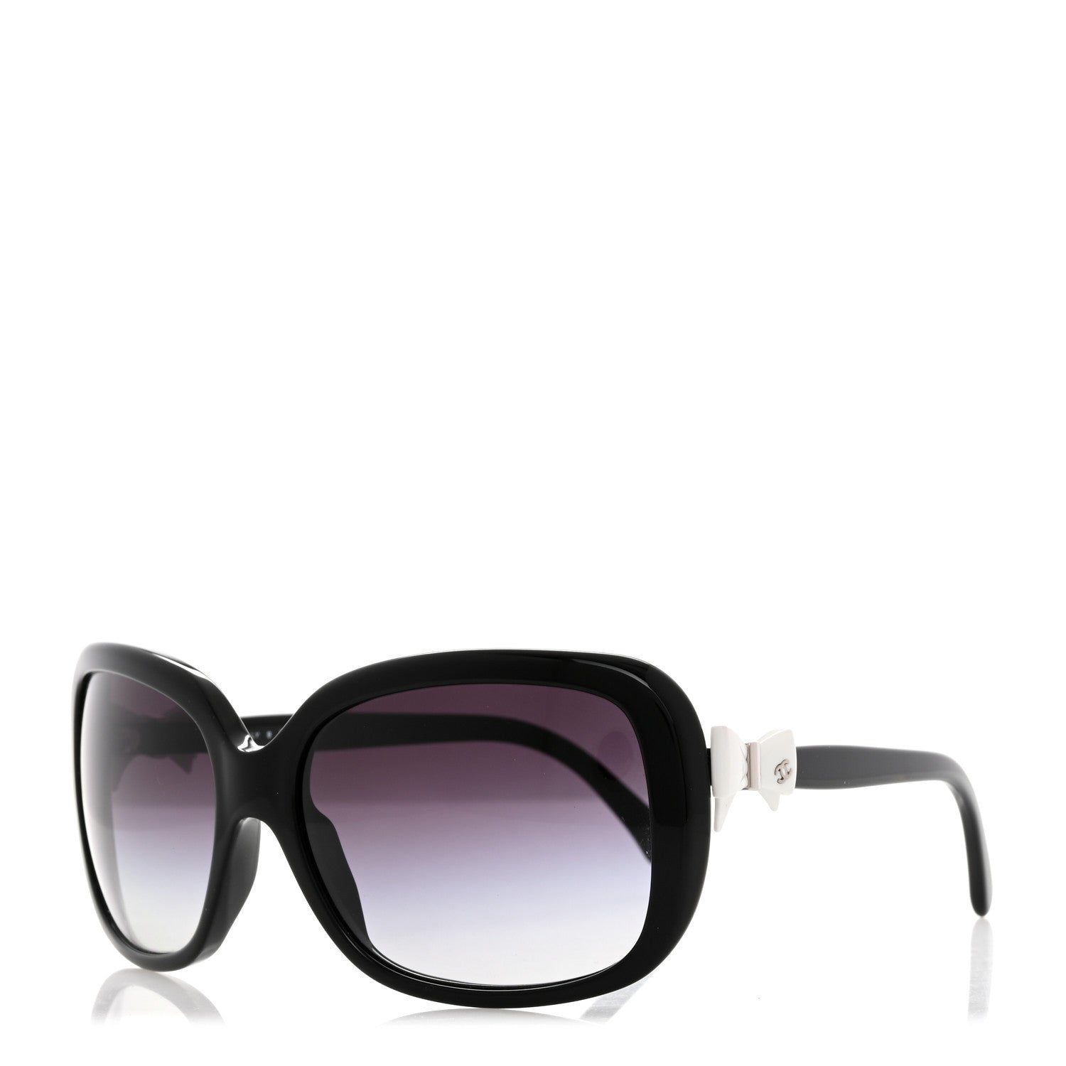 Chanel CC Bow Sunglasses 5171 Black White 1 of 8
