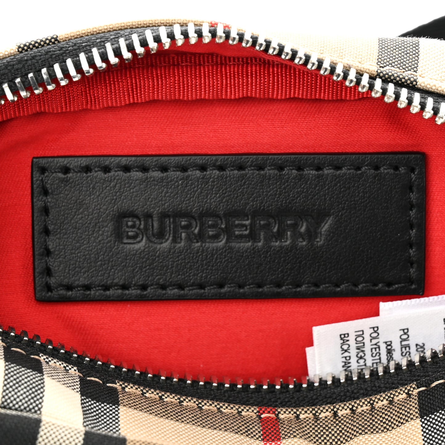 Nylon Vintage Check Small Cannon Bum Bag Archive Beige