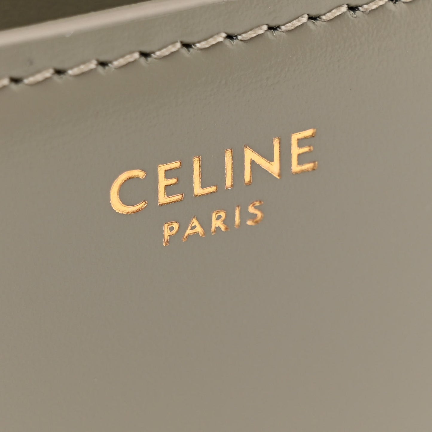 Shiny Calfskin Teen Triomphe Green Clay