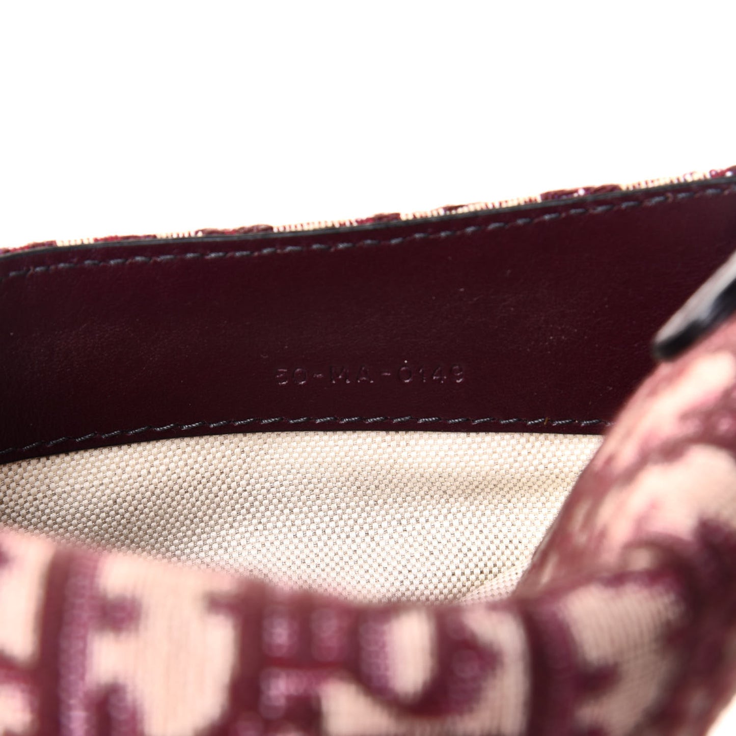 Oblique Saddle Pouch Bordeaux