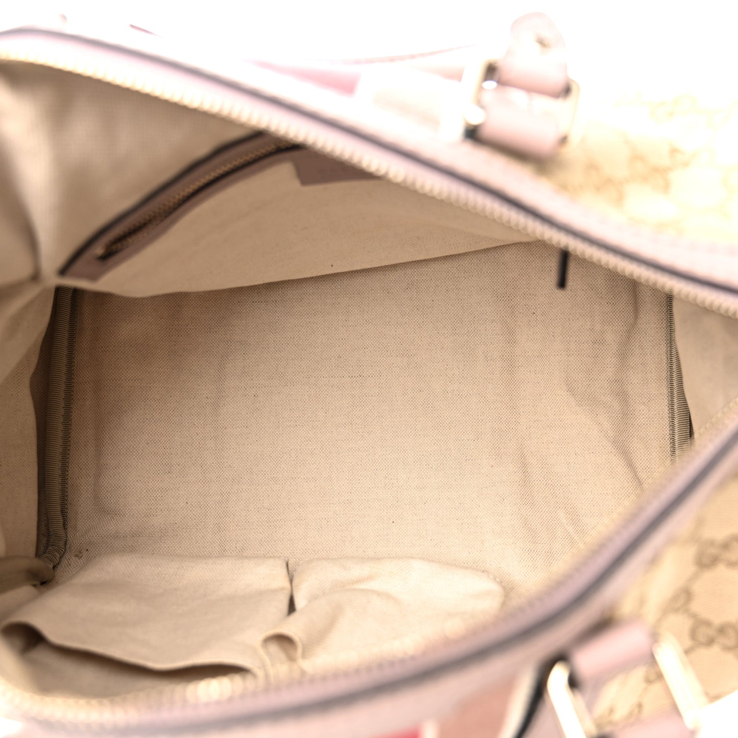 Monogram Selleria Calfskin Vintage Web Medium Boston New Sand Lilas