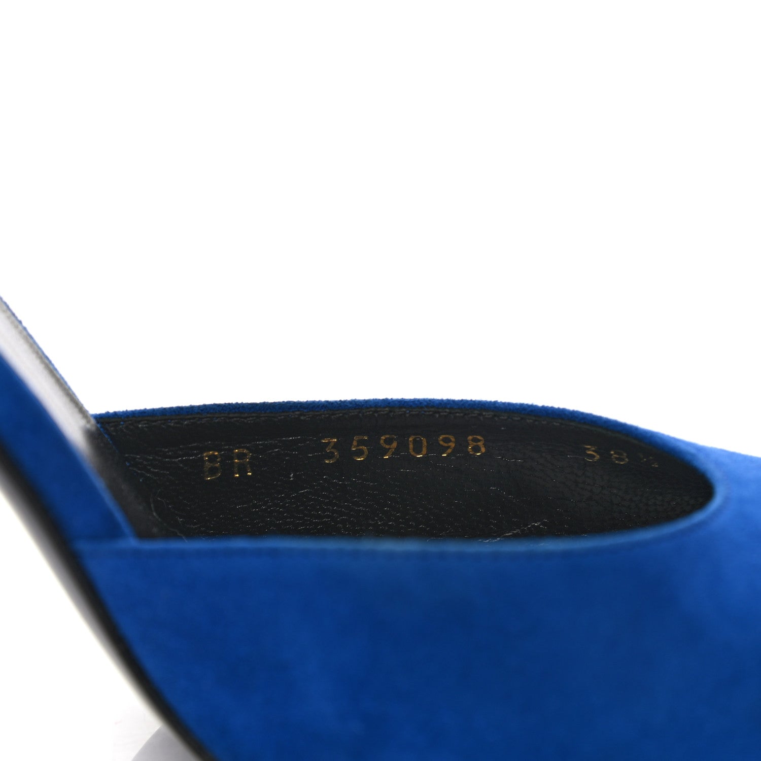 Saint Laurent Kid Scamosciato Classic Paris 80 Skinny Pumps 38.5 Blue 8 of 10
