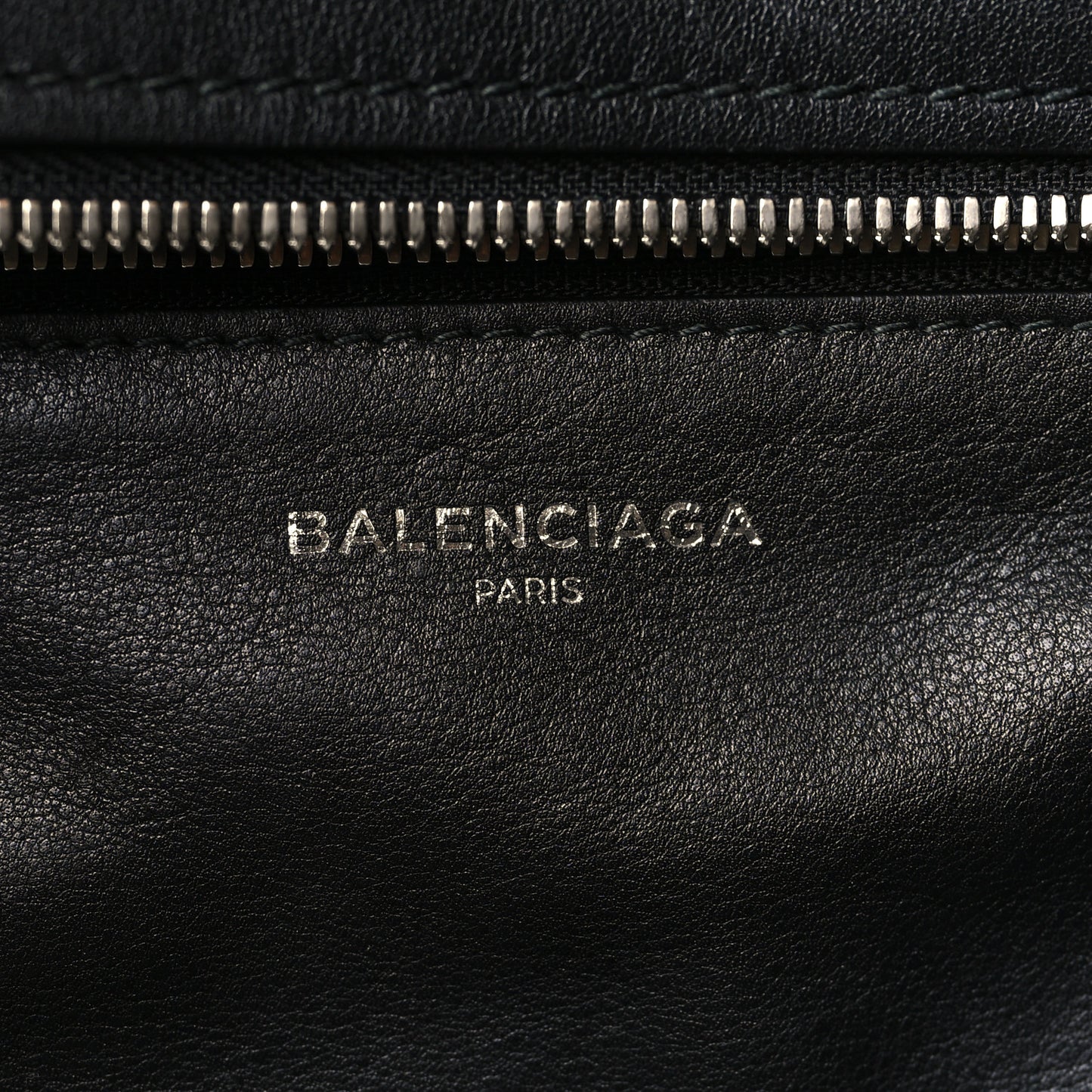 Calfskin Large Laundry Cabas Tote Black