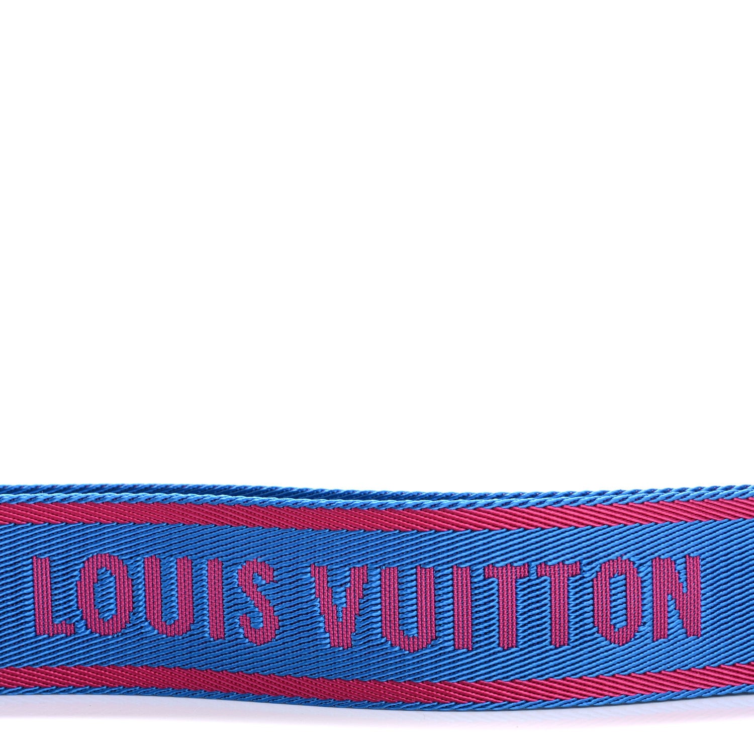 Louis Vuitton Nylon Bandouliere Shoulder Strap Blue Magenta 4 of 7