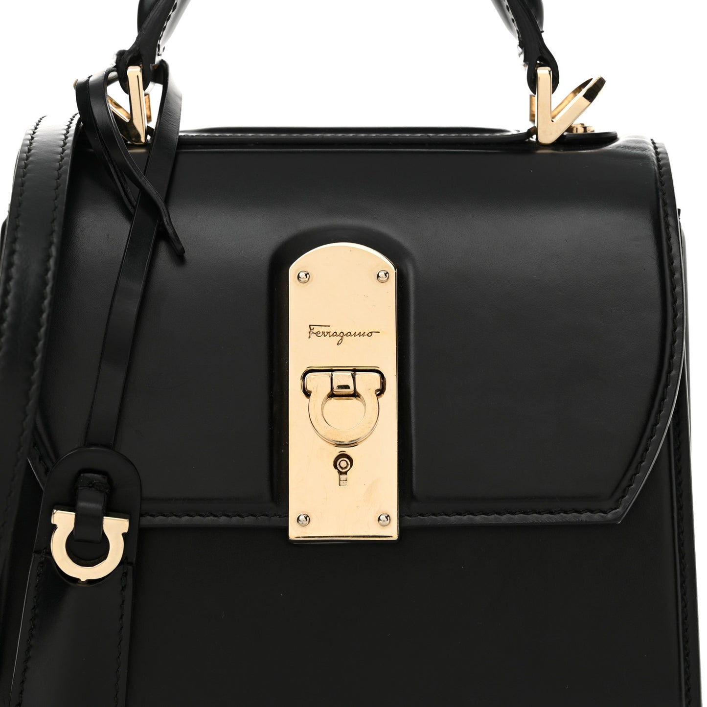 Smooth Calfskin Small Boxyz Black
