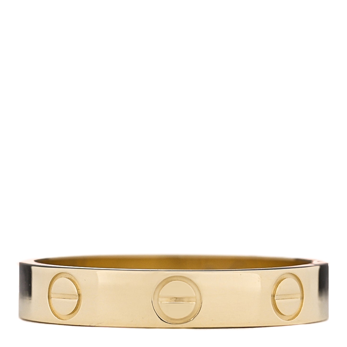 18K Yellow Gold 3.5mm LOVE Wedding Band Ring 54 6.75