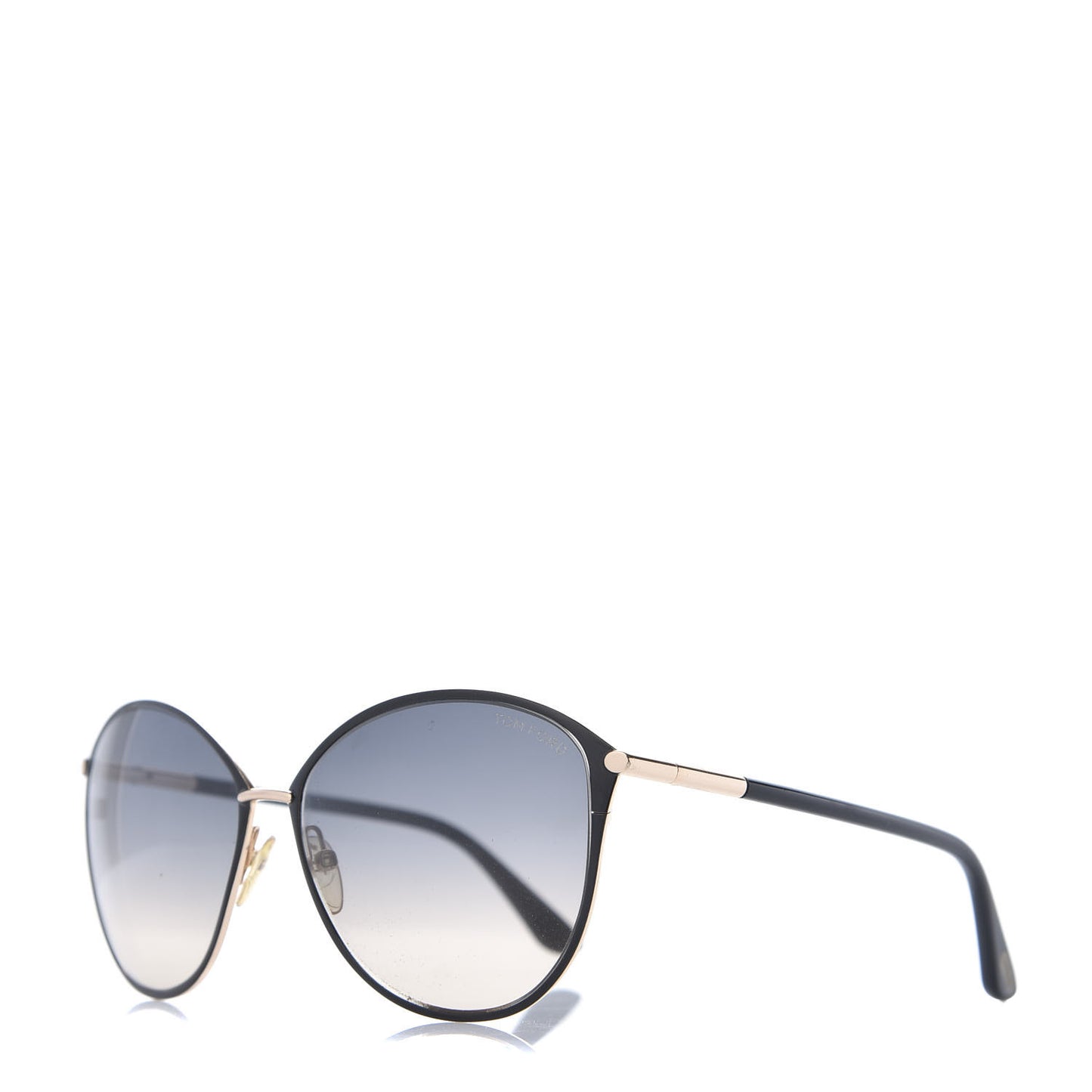 Acetate Penelope Vintage Round Sunglasses TF320 Black