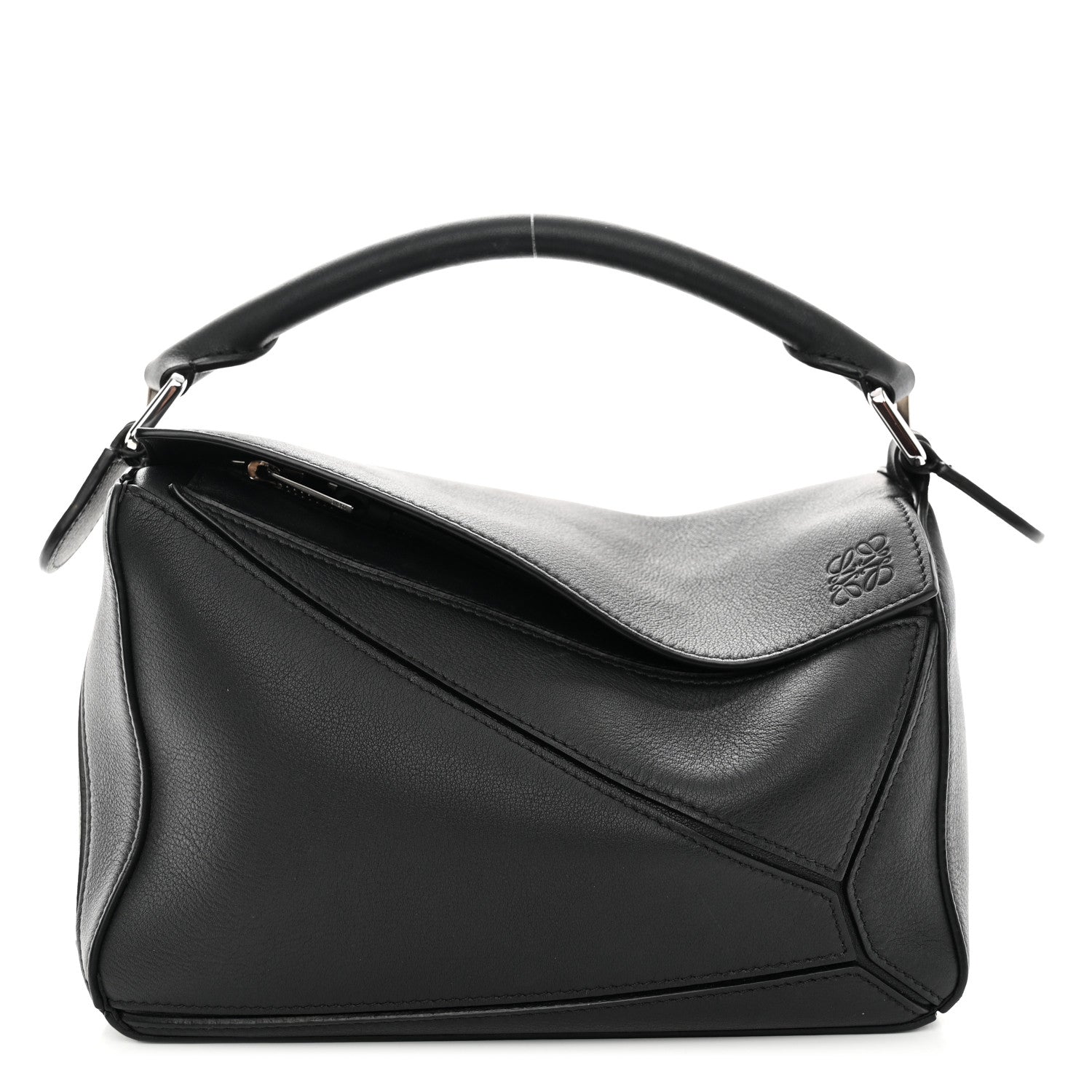 Loewe Calfskin Small Puzzle Bag Black 1 of 9