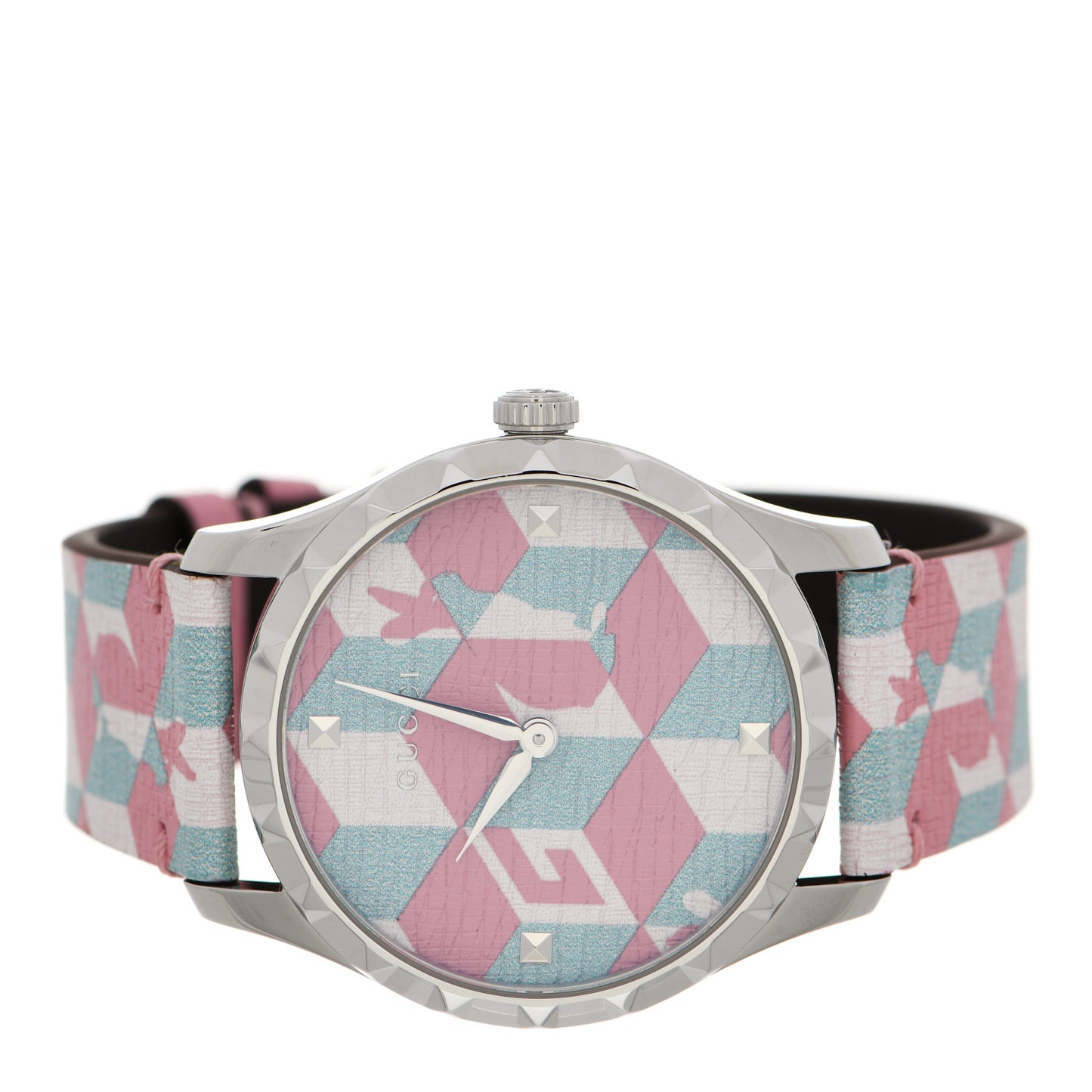 Stainless Steel Calfskin 38mm G-Timeless Bunny Quartz Watch